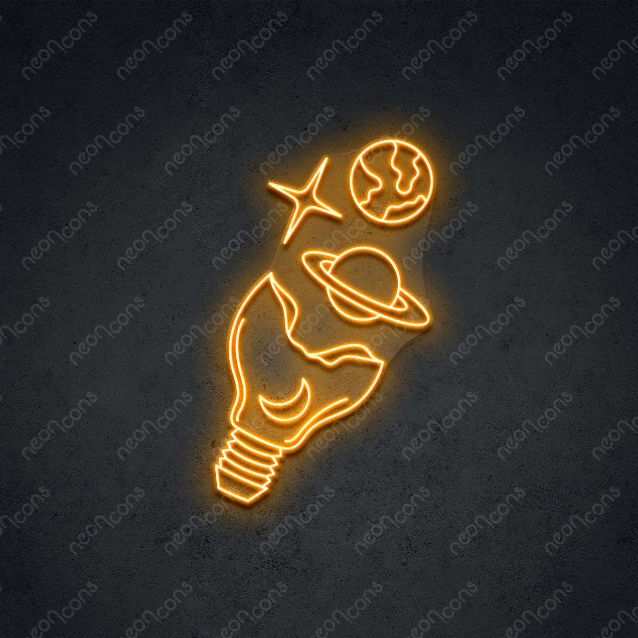 "Galactic Bulb" LED Neon