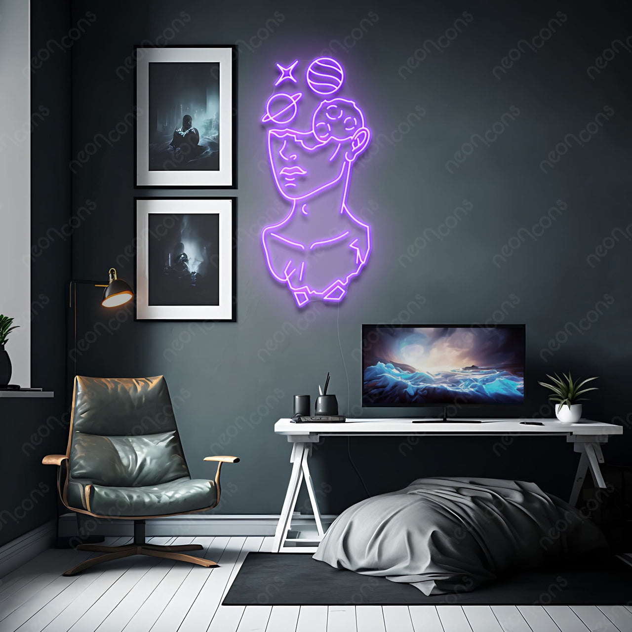 "Galactic David" LED Neon