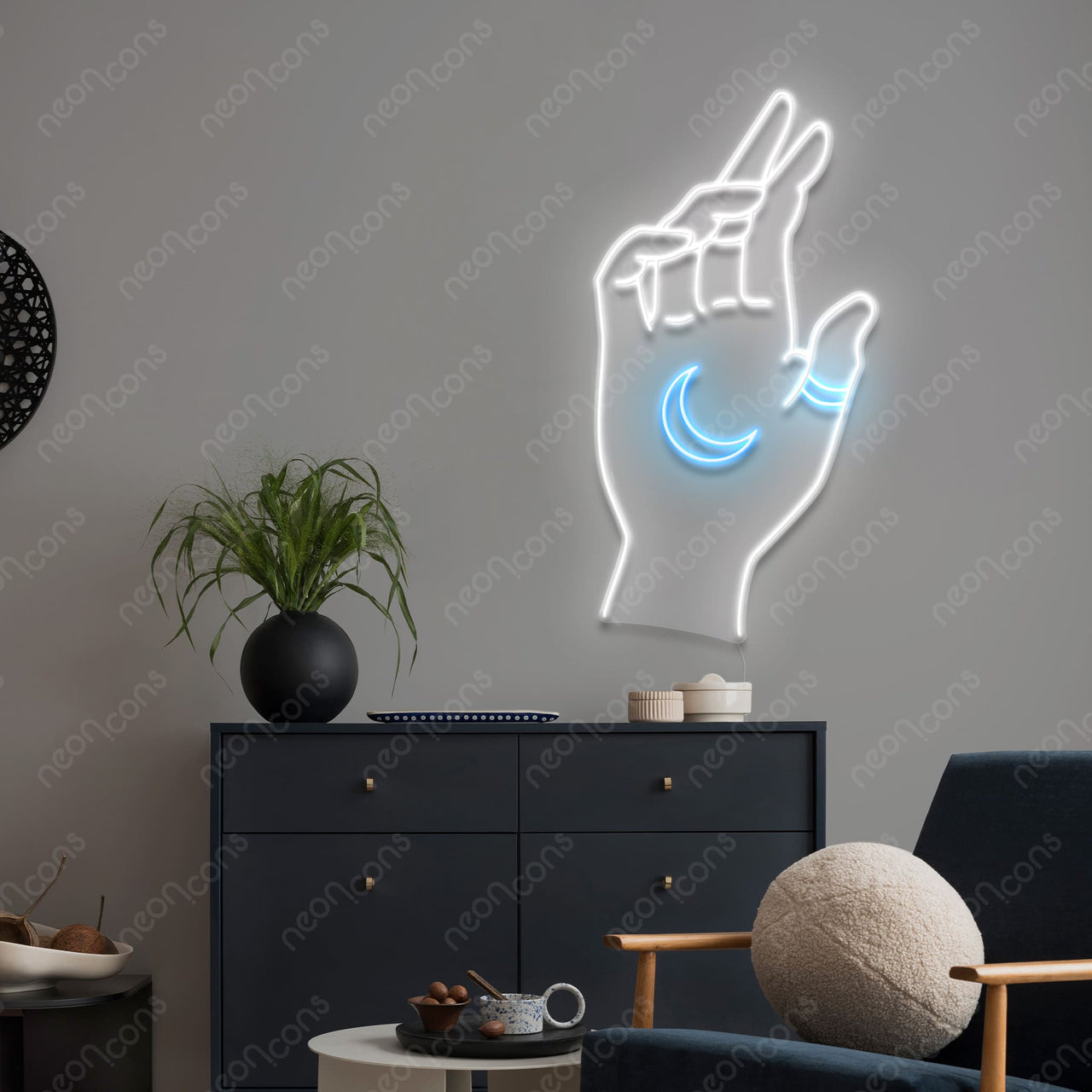 "Hand of Manifestation" LED Neon