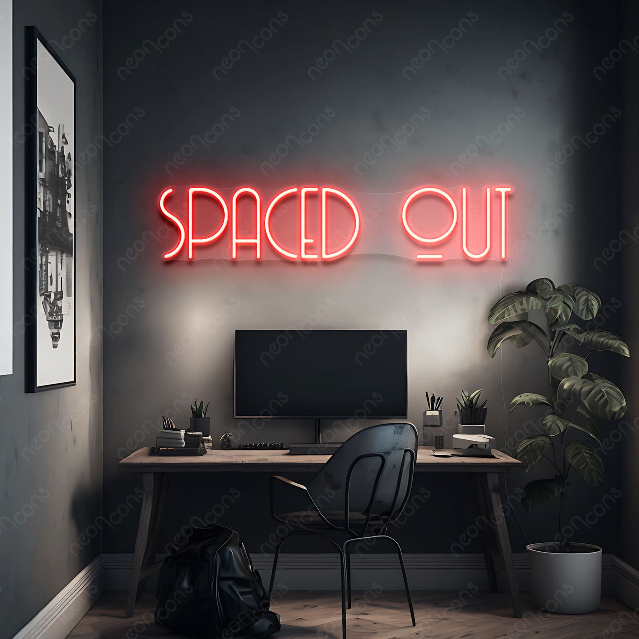 "Spaced Out" LED Neon