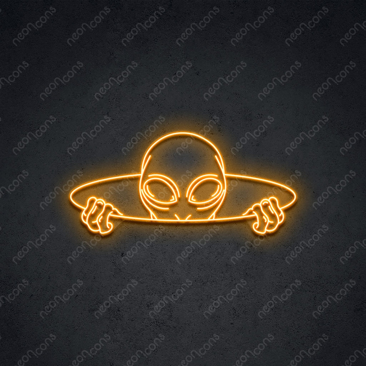 "Alien Portal" LED Neon 75cm (2.5ft) / Orange / LED Neon by Neon Icons