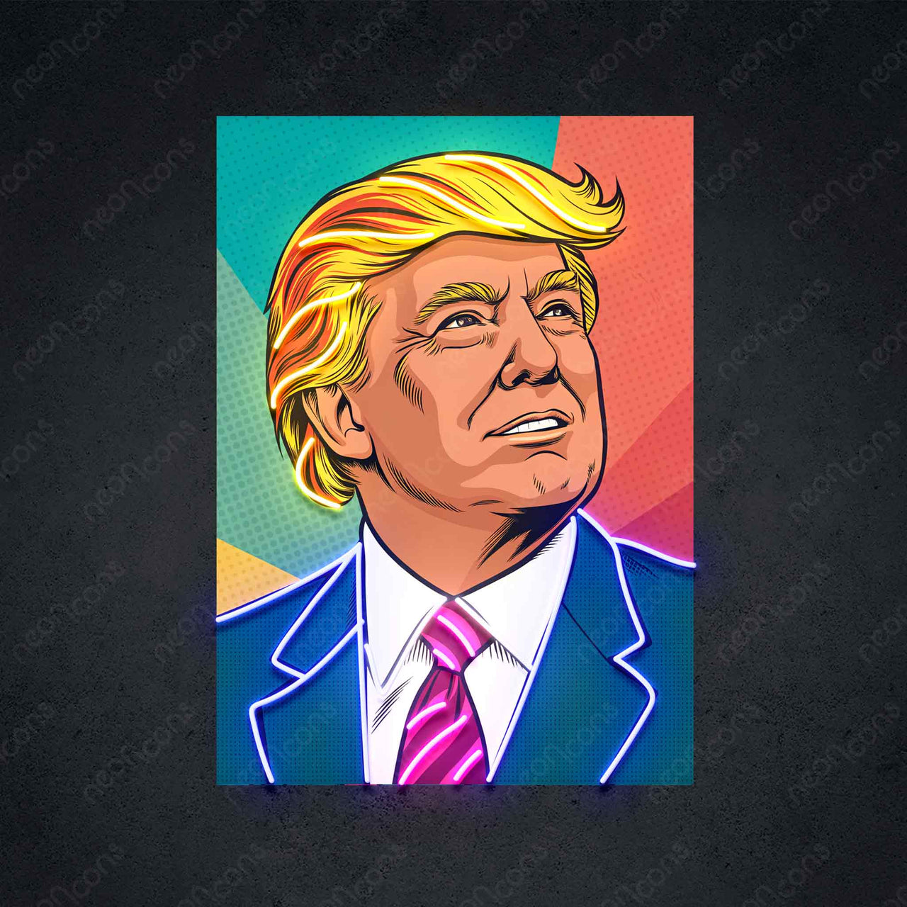 "America Decides" LED Neon x Print 60cm (2ft) / 2 - Trump / LED Neon x Print by Neon Icons