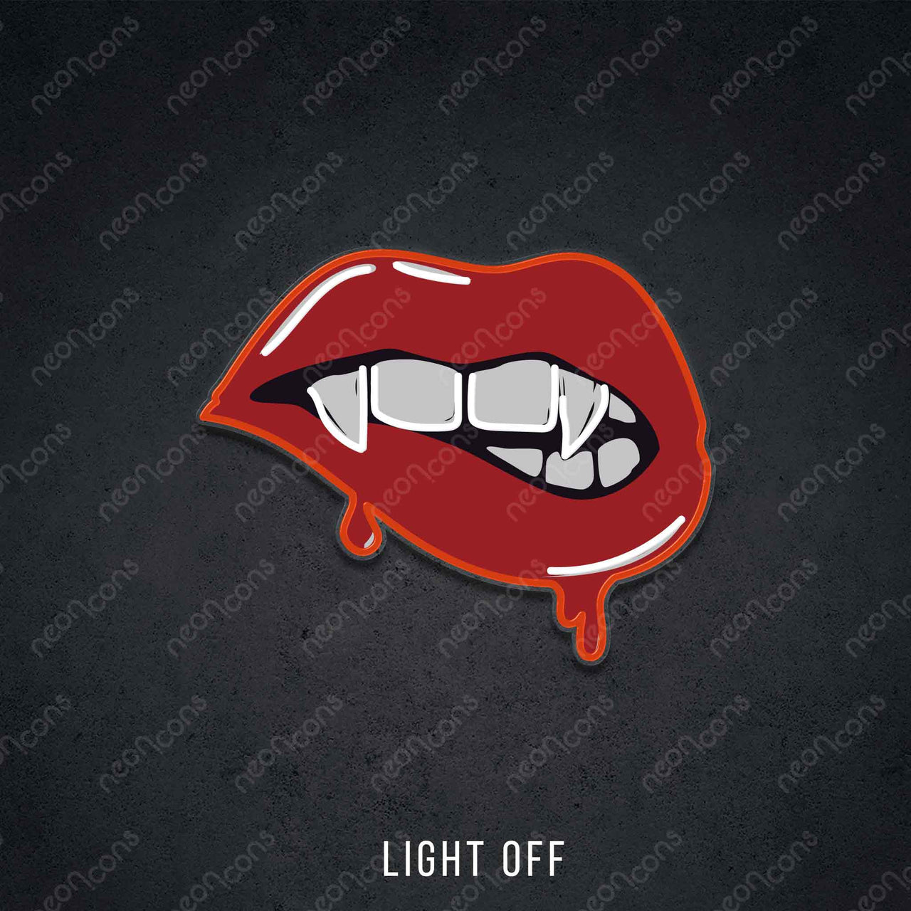 "Bitey" LED Neon x Print by Neon Icons