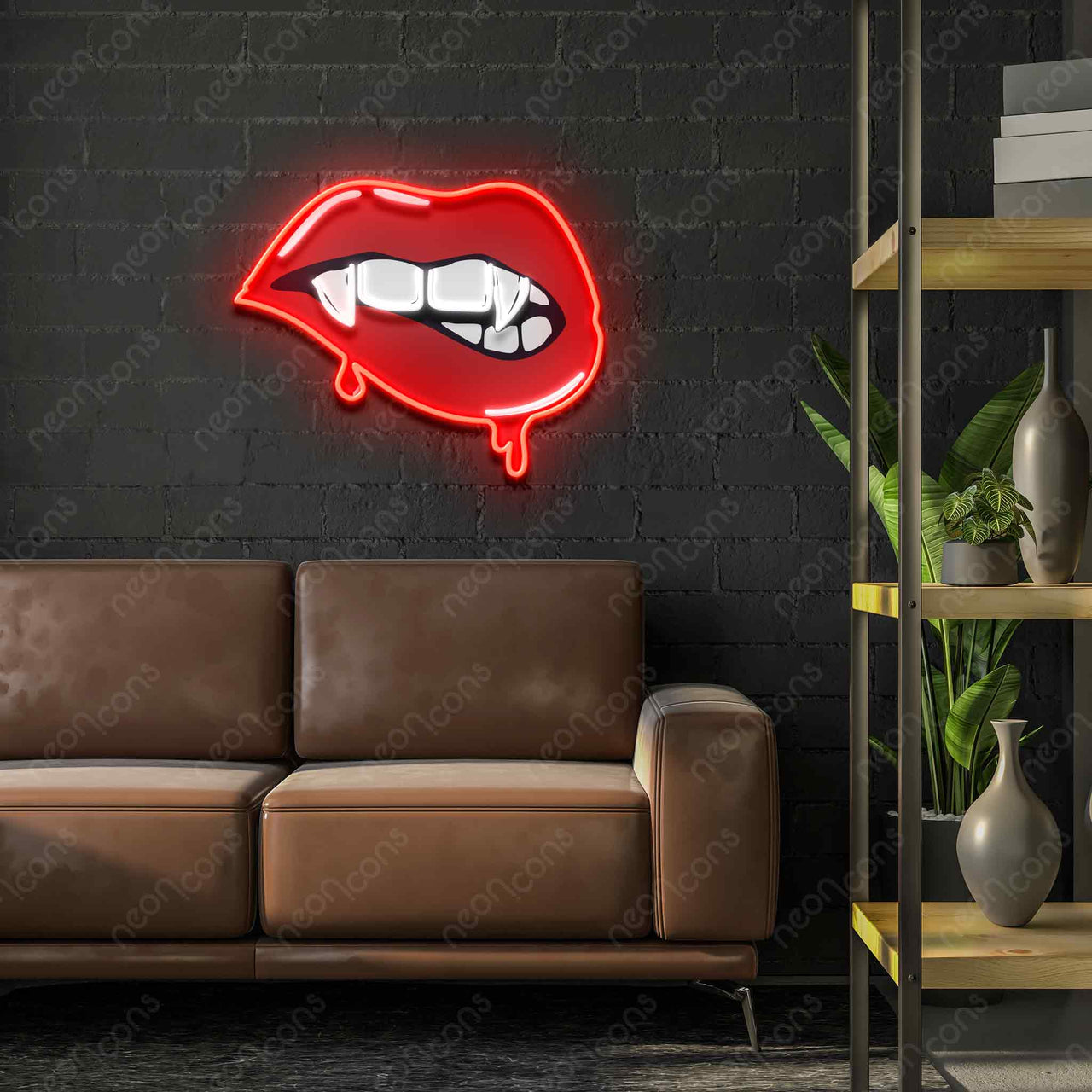 "Bitey" LED Neon x Print by Neon Icons