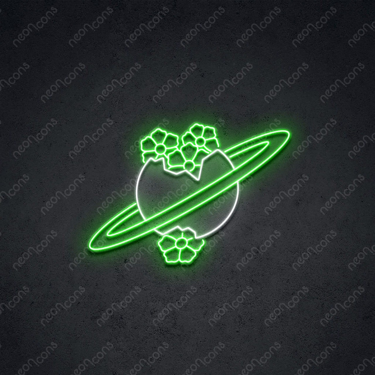 "Blooming Jupiter" LED Neon 60cm (2ft) / Green / LED Neon by Neon Icons