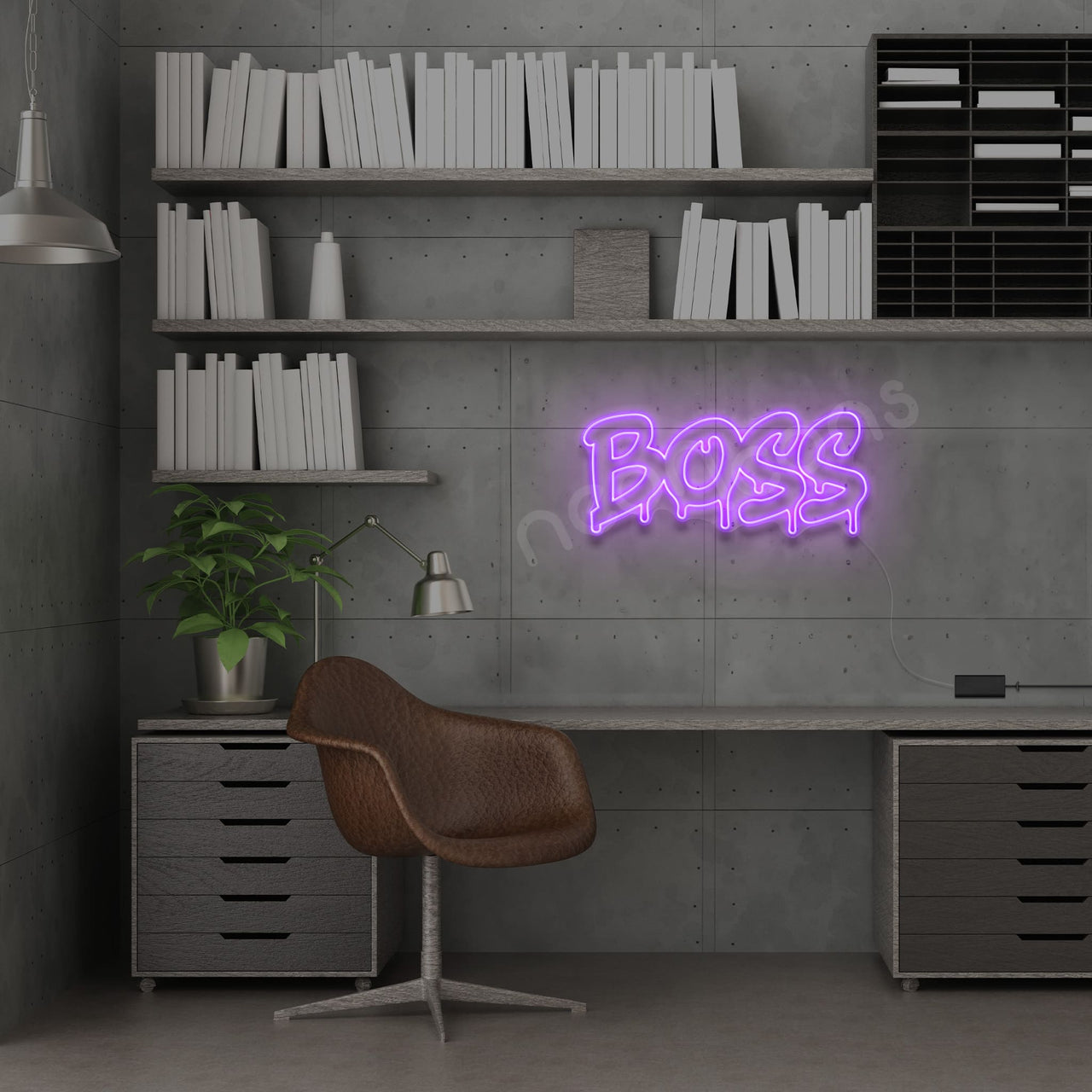 "Boss" Neon Sign by Neon Icons