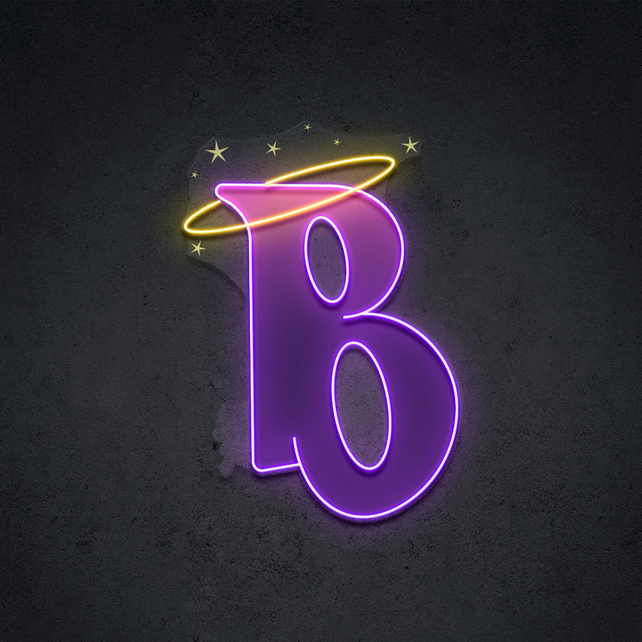 "Bratz B Icon" LED Neon x Print 45cm (1.5ft) / LED Neon x Print by Bratz