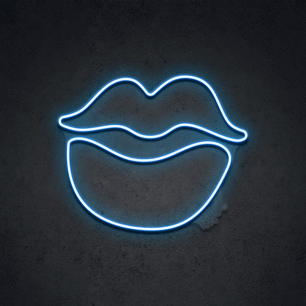 "Bratz Lips" LED Neon 45cm (1.5ft) / Ice Blue / LED Neon by Bratz