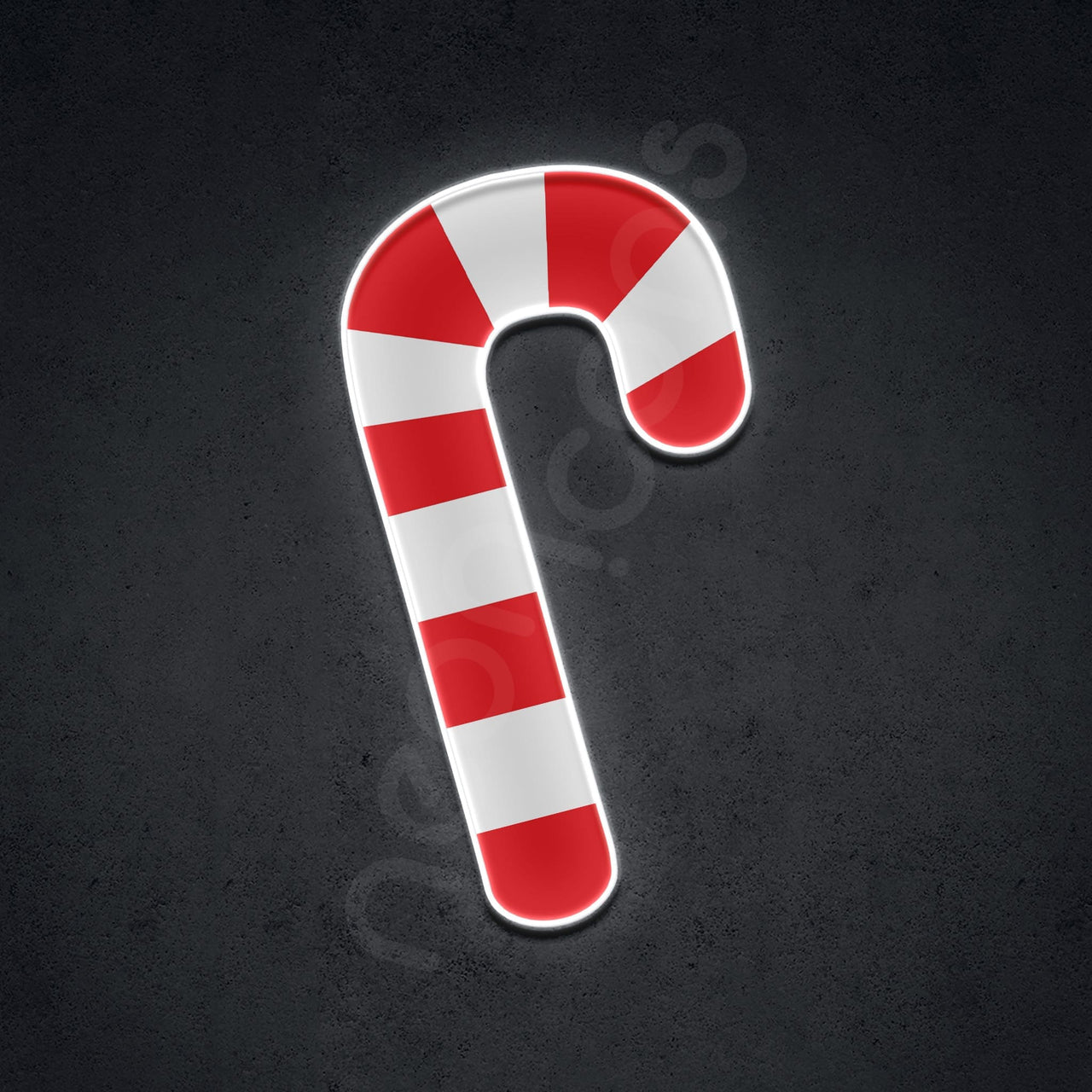 "Candy Cane" Neon Sign by Neon Icons