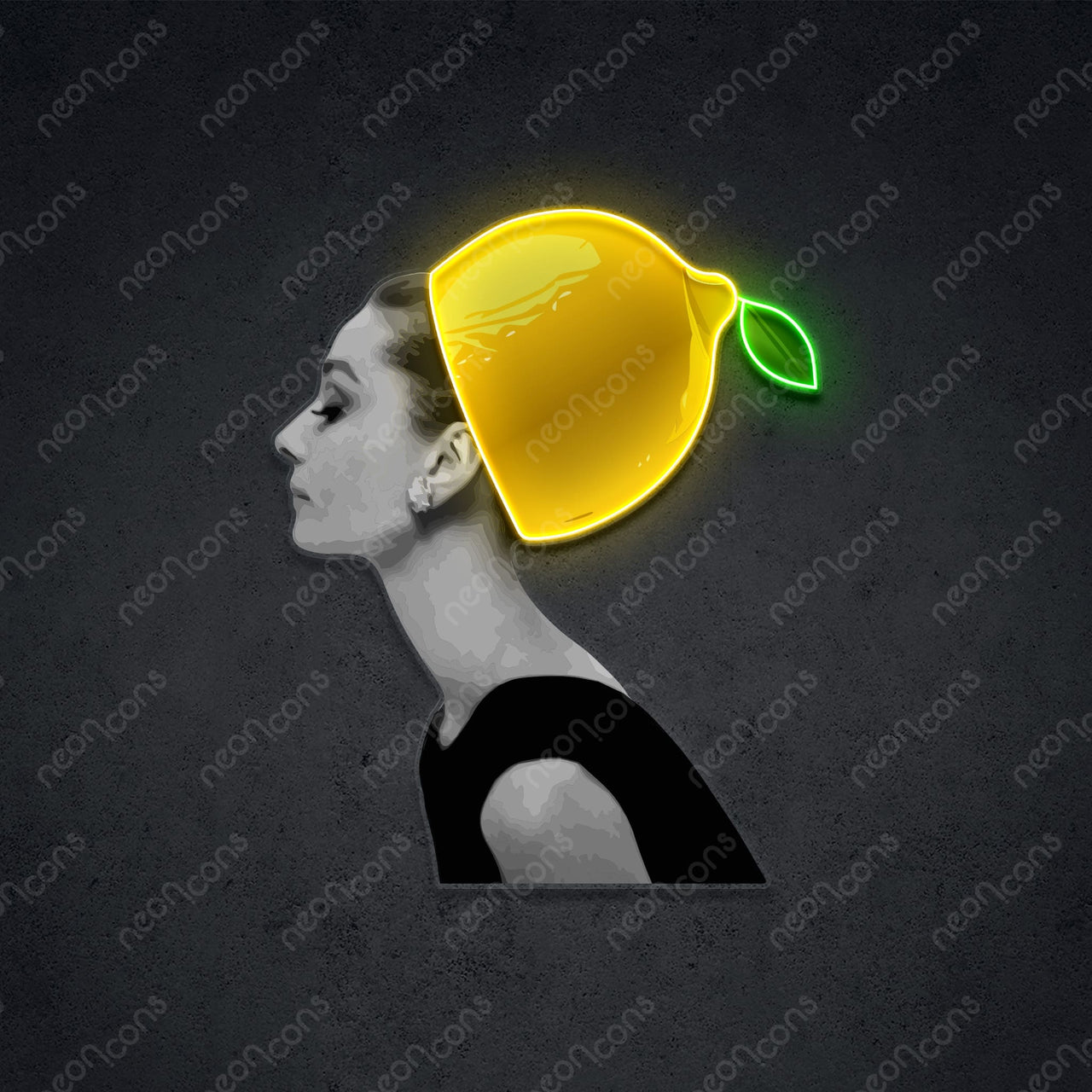 "Citrus Couture" Neon x Acrylic Artwork 45cm (1.5ft) / Neon x Acrylic Artwork by Neon Icons