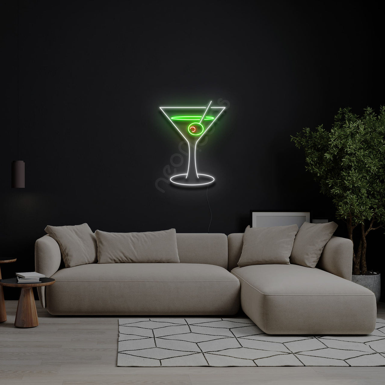 "Dirty Martini" Neon Sign by Neon Icons
