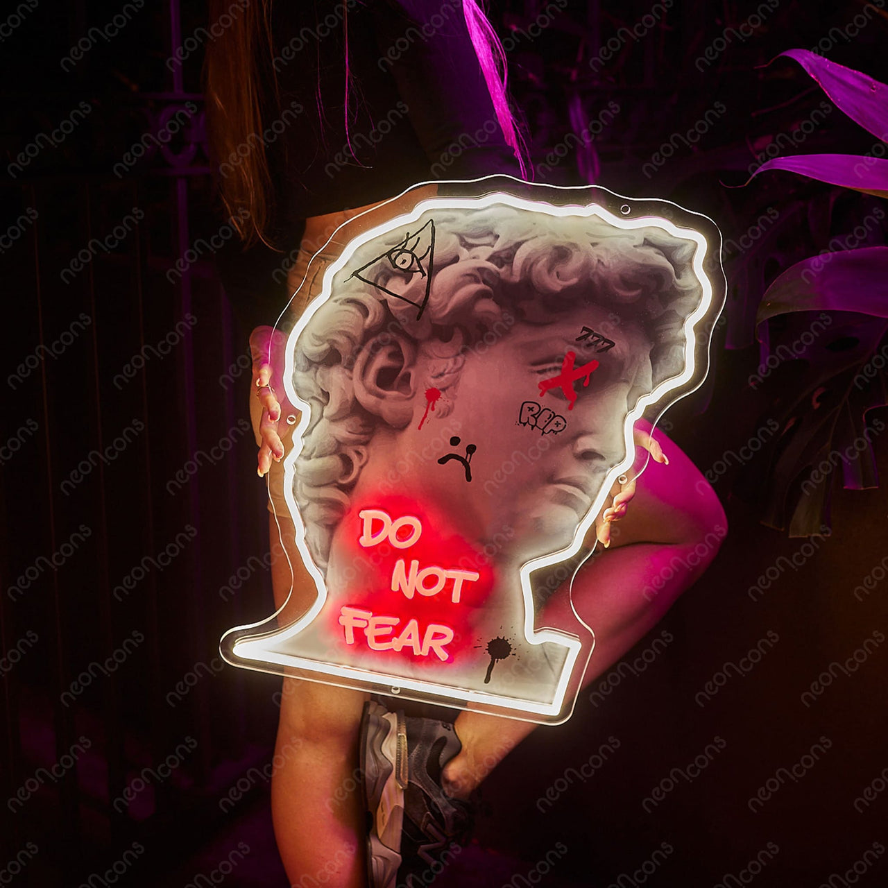 "Do Not Fear" LED Neon x Print by Neon Icons