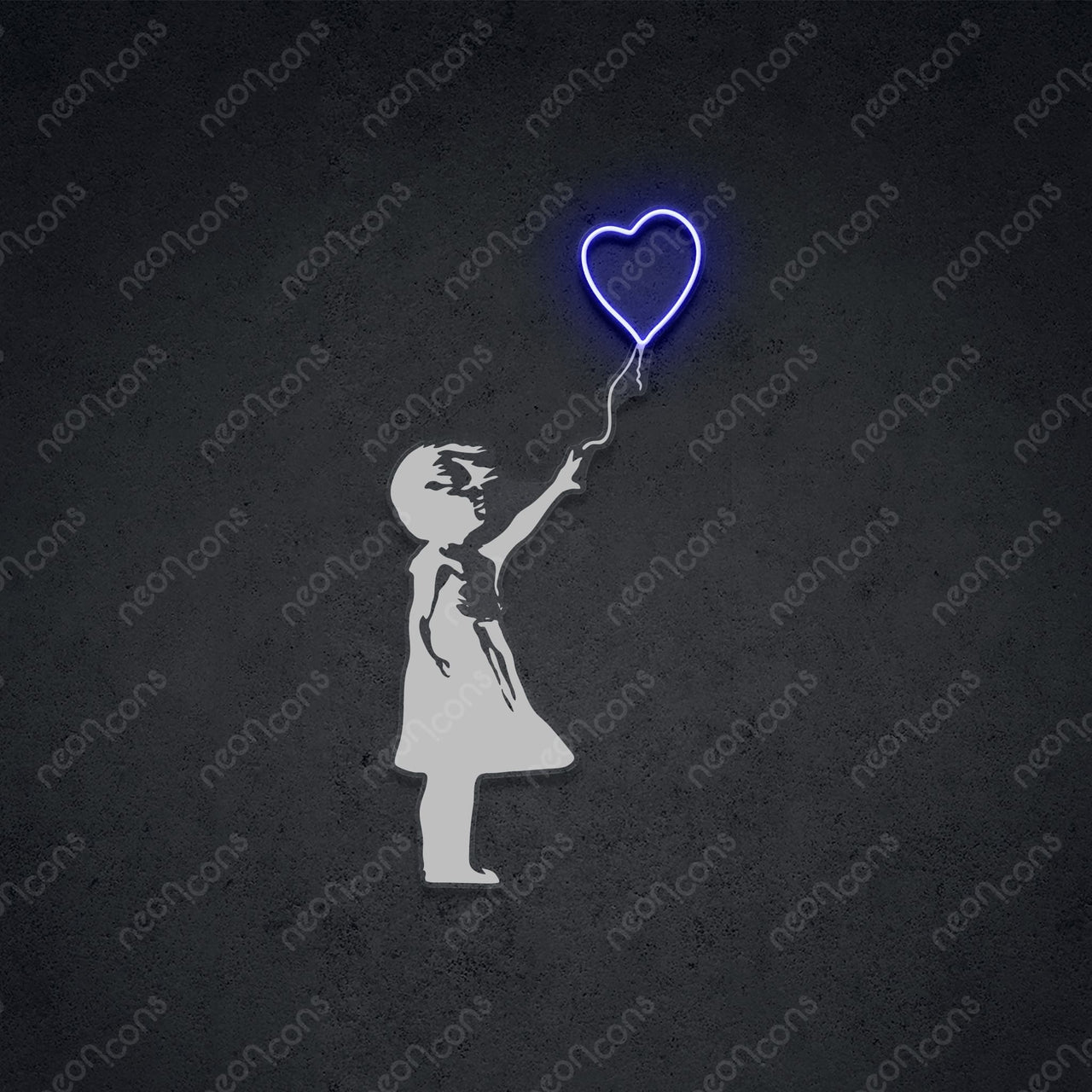 "Don't Let Go" LED Neon x Print 45cm (1.5ft) / Blue / LED Neon x Print by Neon Icons