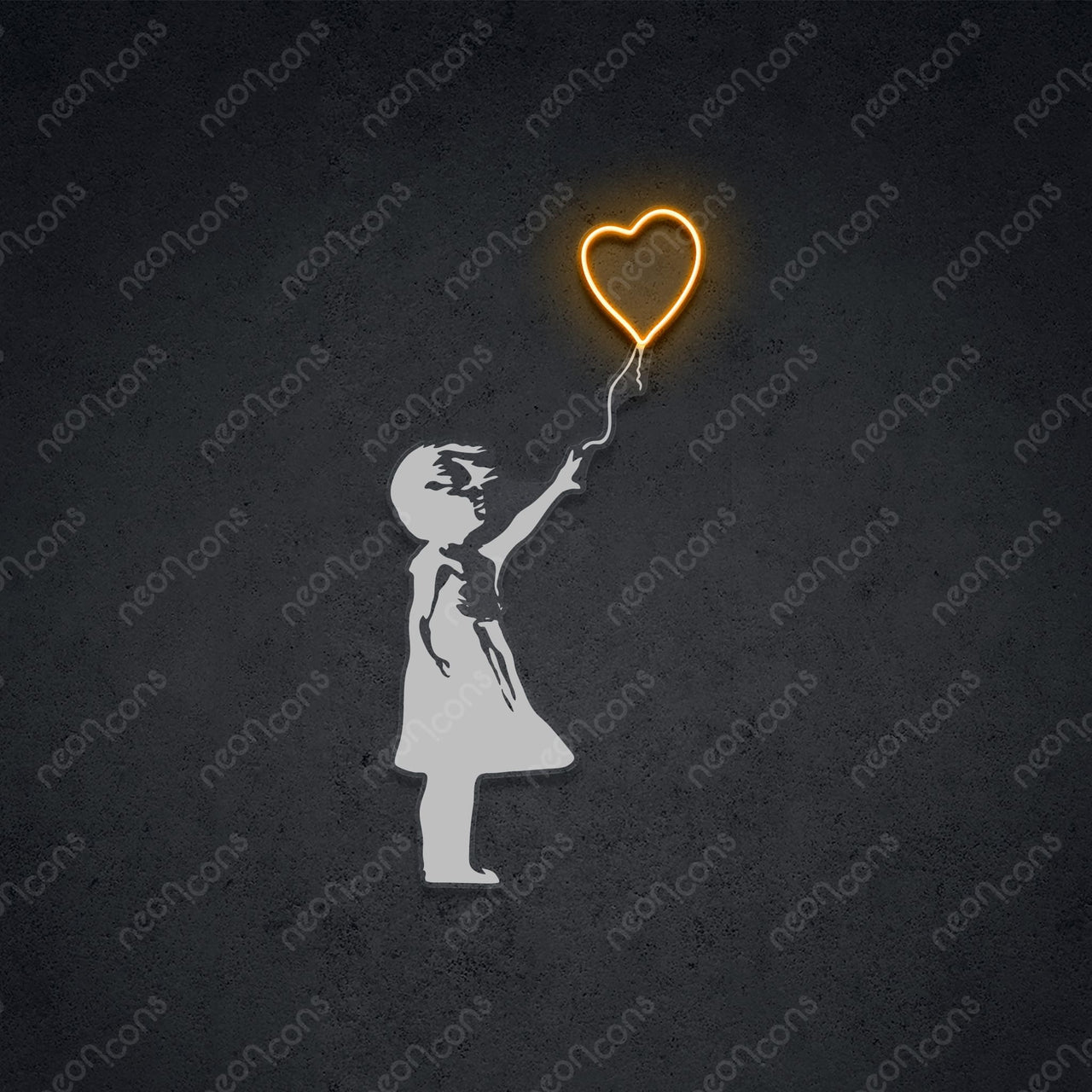 "Don't Let Go" LED Neon x Print 45cm (1.5ft) / Orange / LED Neon x Print by Neon Icons