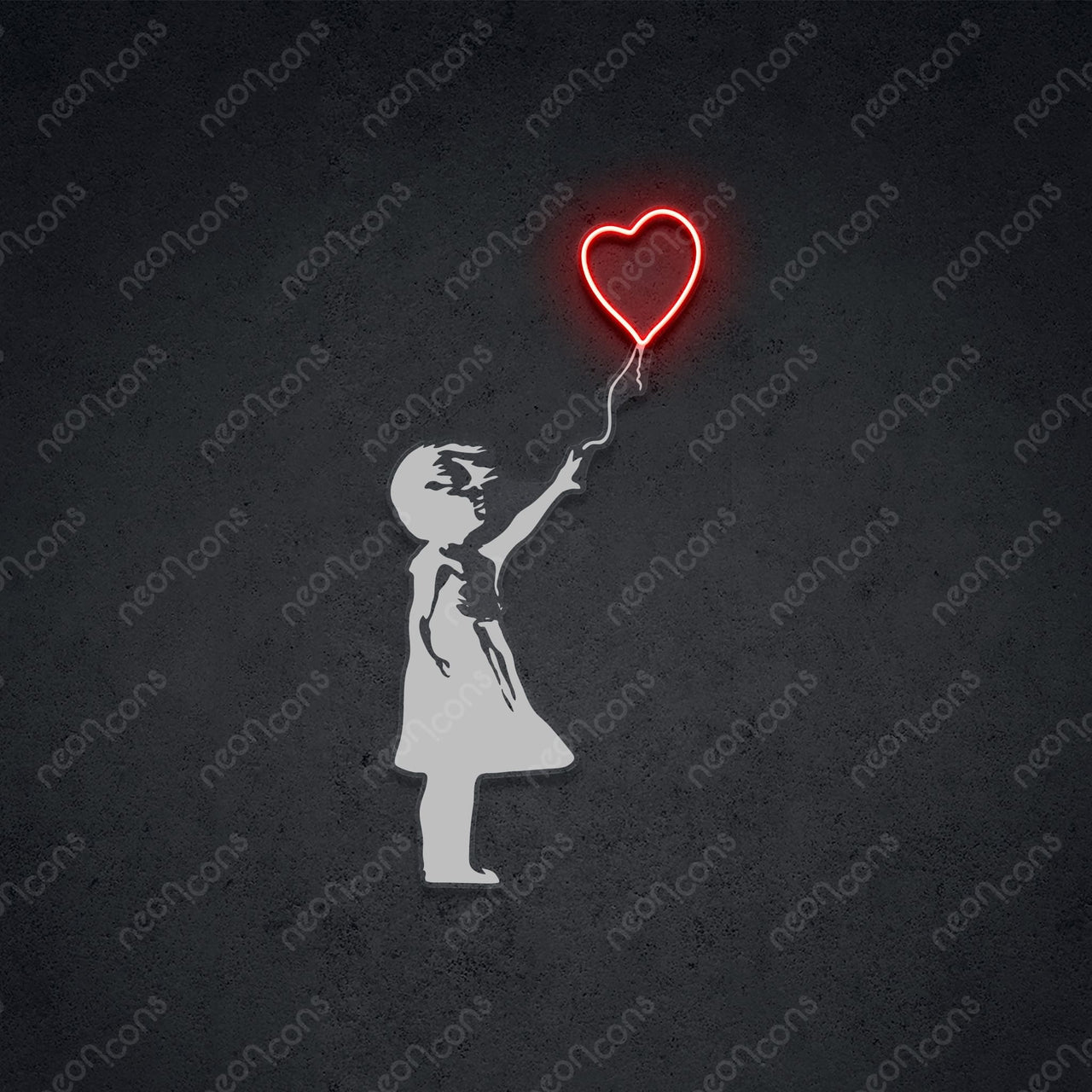 "Don't Let Go" LED Neon x Print 45cm (1.5ft) / Red / LED Neon x Print by Neon Icons