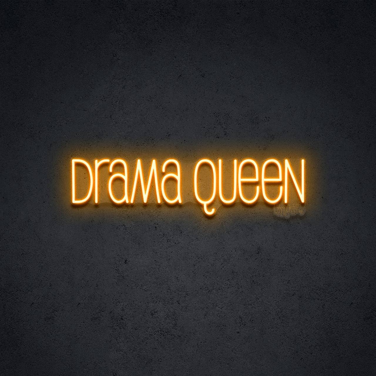 "Drama Queen by Bratz" LED Neon 60cm (2ft) / Orange / LED Neon by Bratz