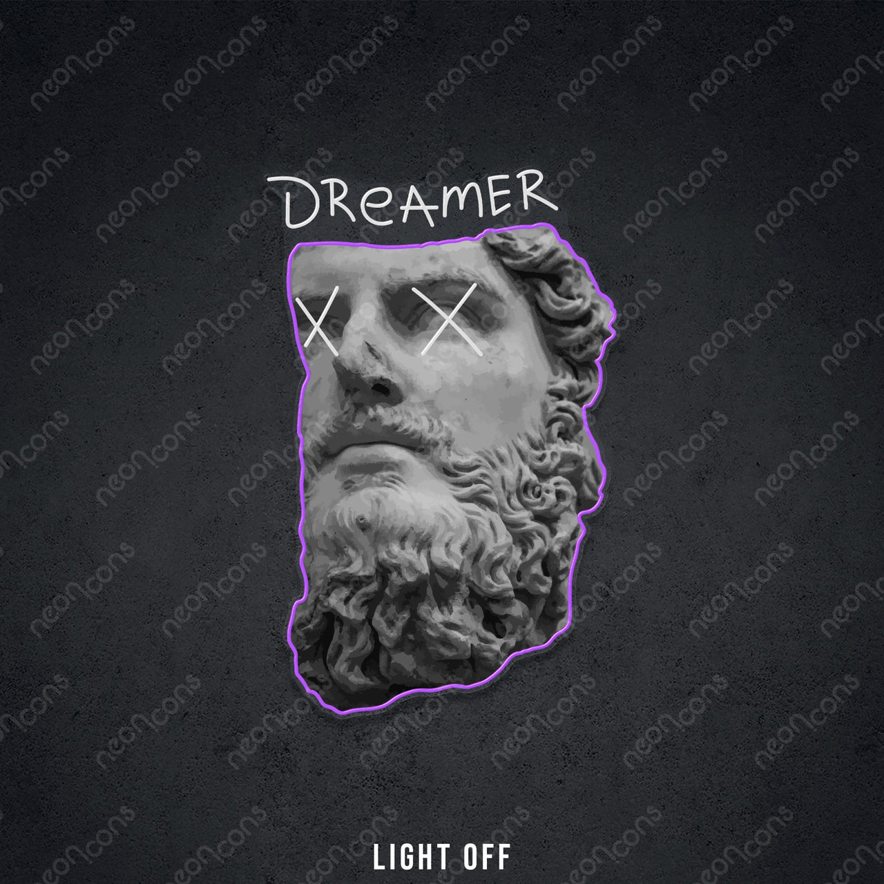 "Dreamer" LED Neon x Print by Neon Icons