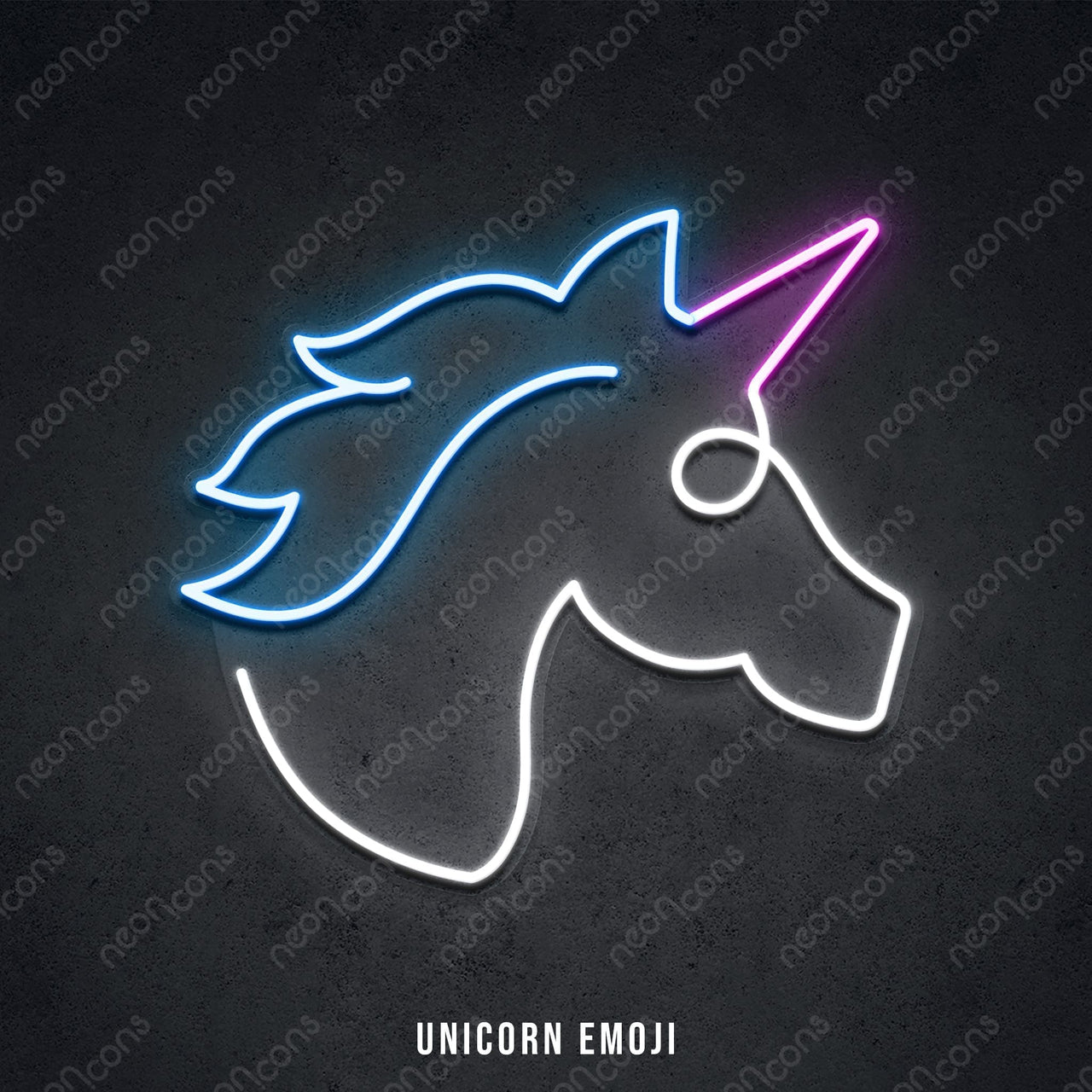 "Emoji Icons" LED Neon Unicorn / LED Neon by Neon Icons