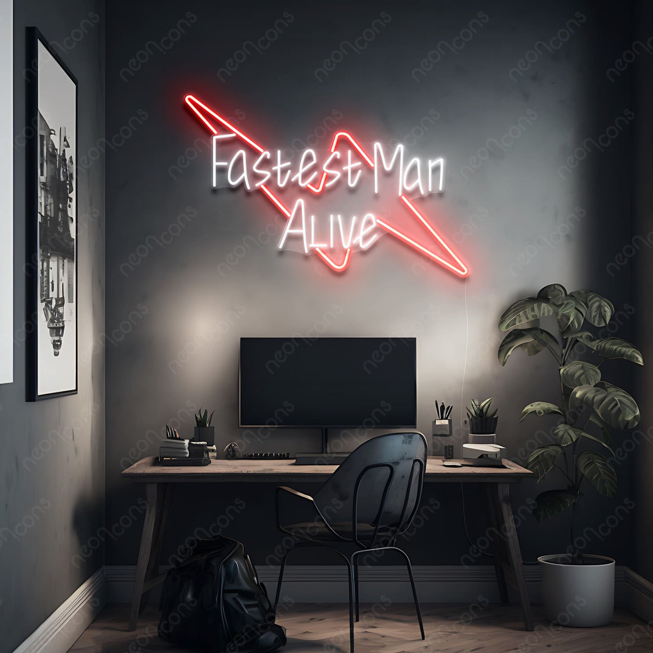 "Fastest Man Alive" Neon Sign by Neon Icons