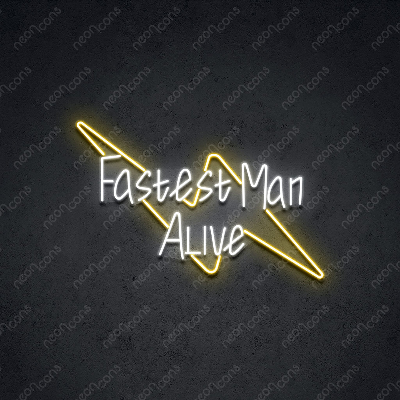 "Fastest Man Alive" Neon Sign by Neon Icons