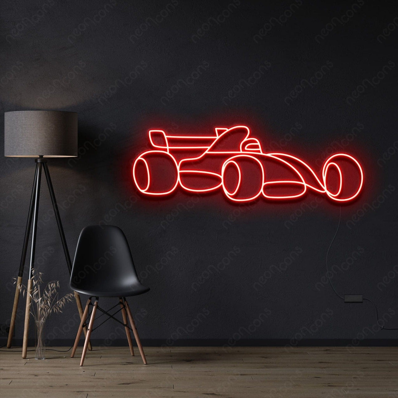 "Formula 1 Race Car" LED Neon 60cm (2ft) / Red / LED Neon by Neon Icons