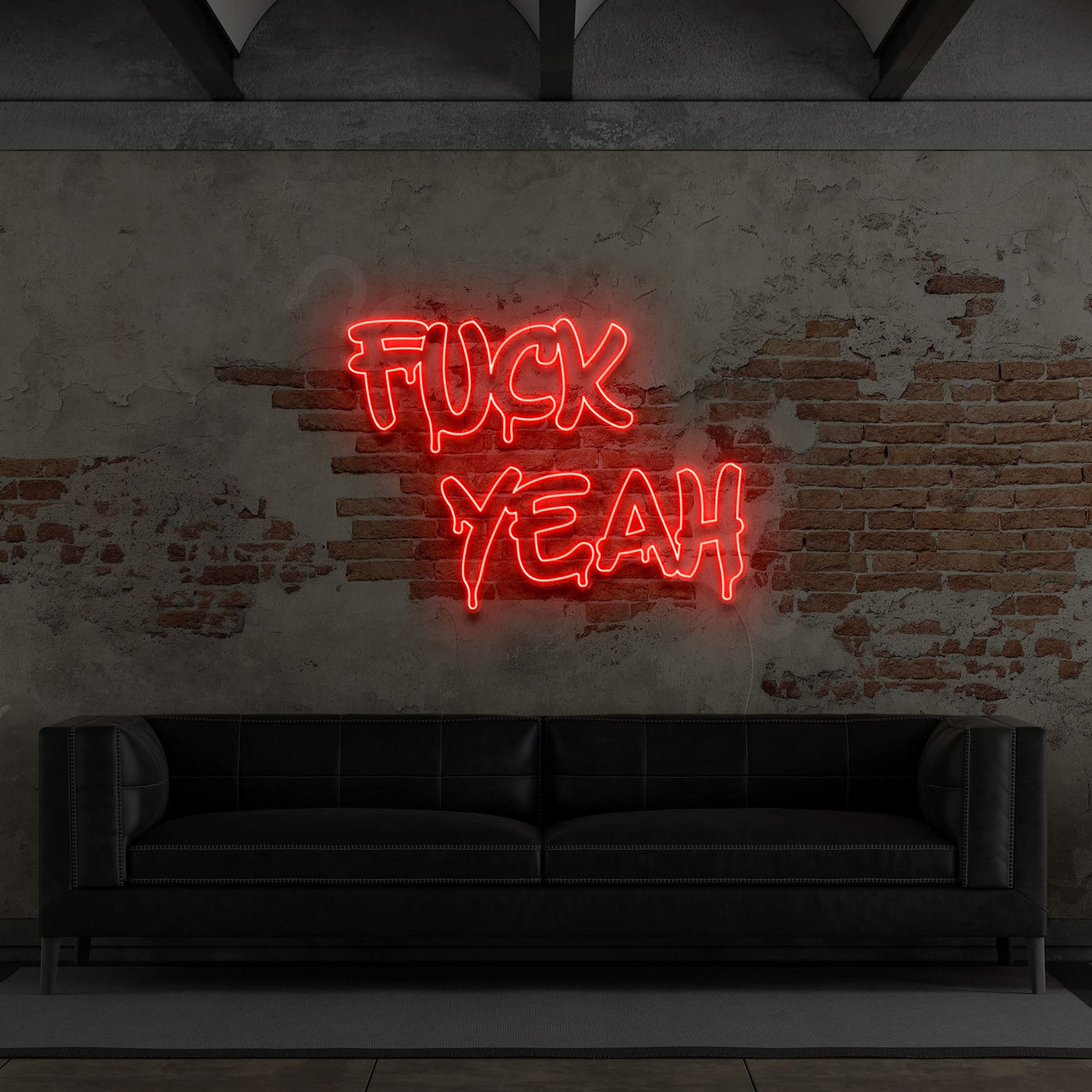 "Fuck Yeah" Neon Sign by Neon Icons