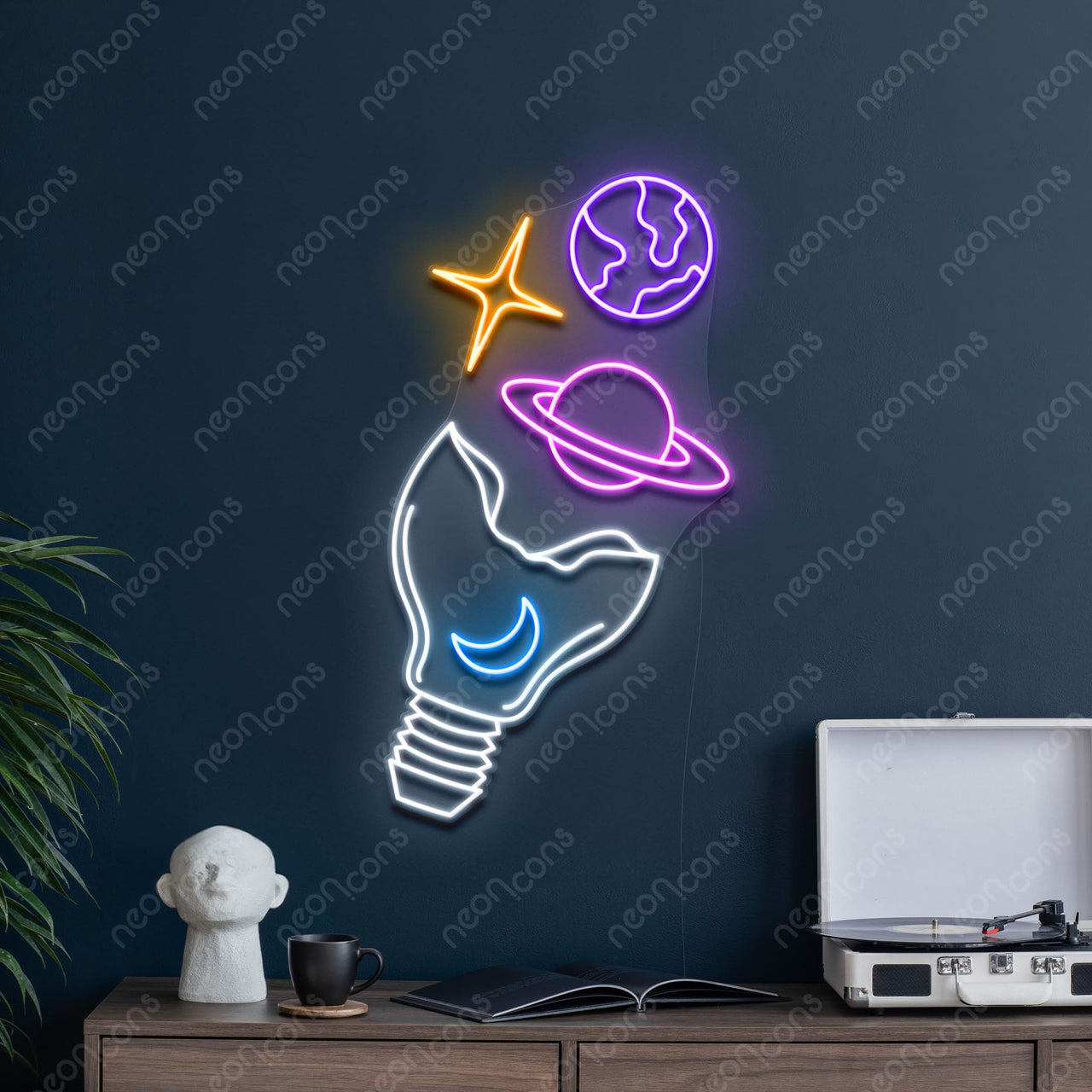 "Galactic Bulb" LED Neon by Neon Icons