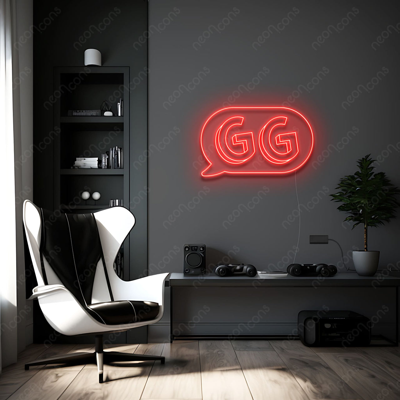 'GG In The Chat' Neon Sign by Neon Icons