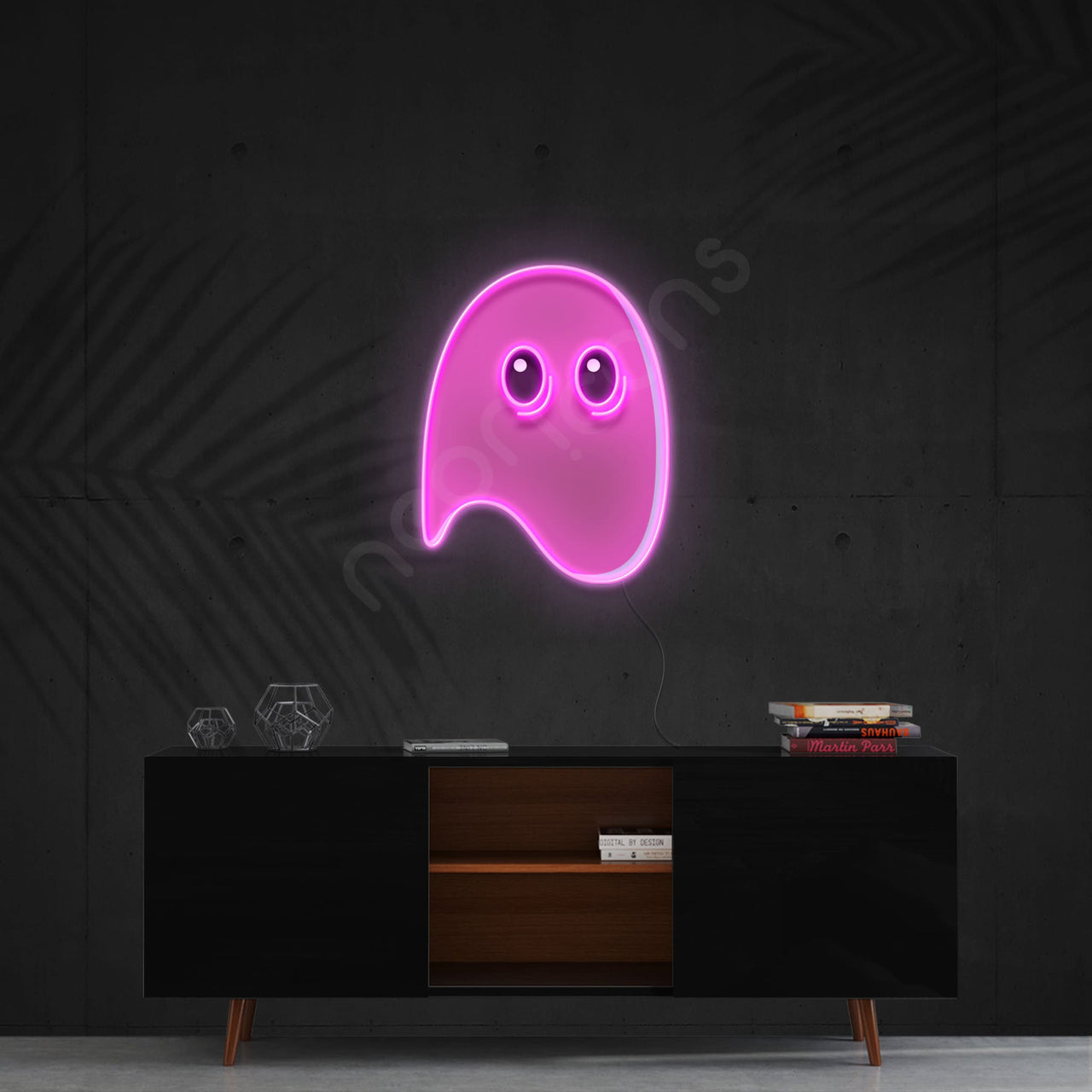 "Ghost" LED Neon x Acrylic Print by Neon Icons