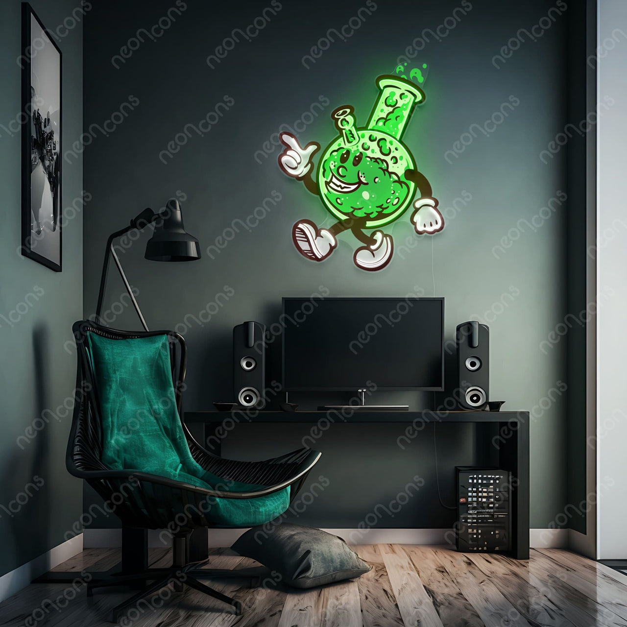 "Giddy High" LED Neon x Print by Neon Icons