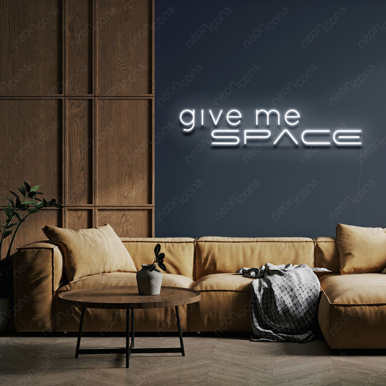 "Give Me Space" Neon Sign by Neon Icons