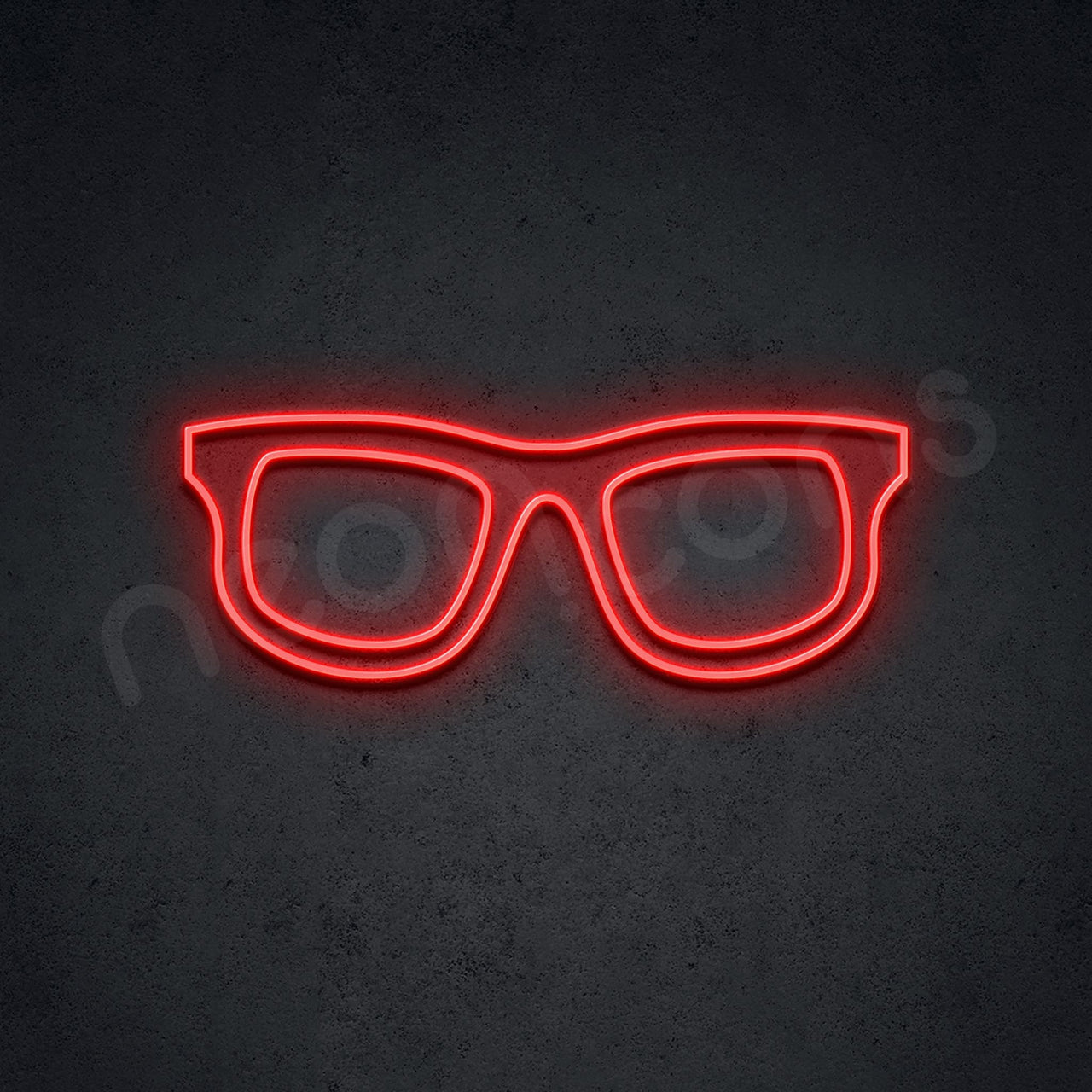 "Glasses" Neon Sign by Neon Icons