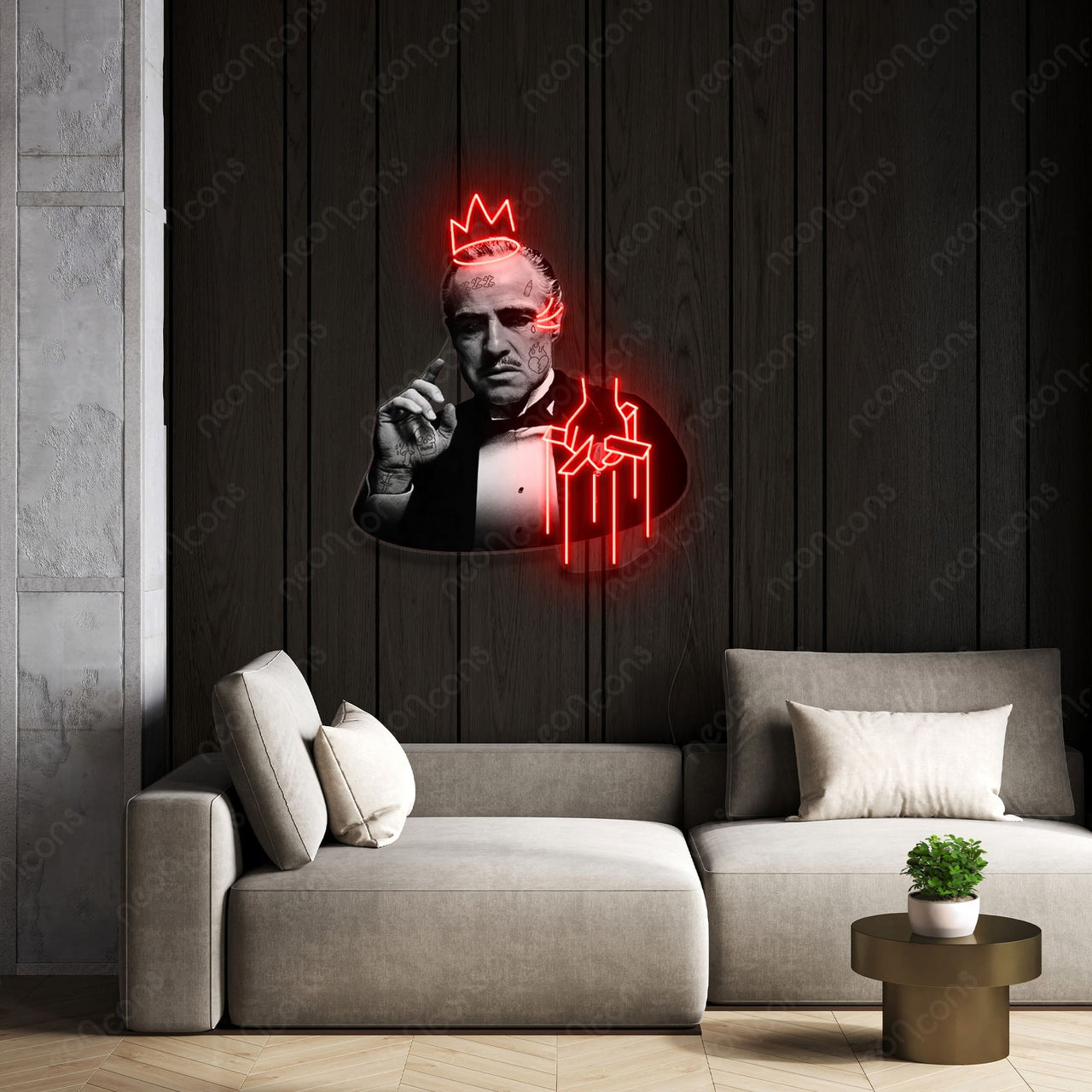 "Godfather" LED Neon x Print by Neon Icons