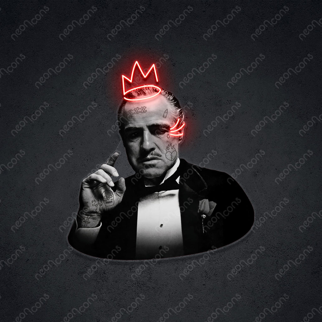 "Godfather" LED Neon x Print 60cm (2ft) / LED Neon / Option 2 by Neon Icons