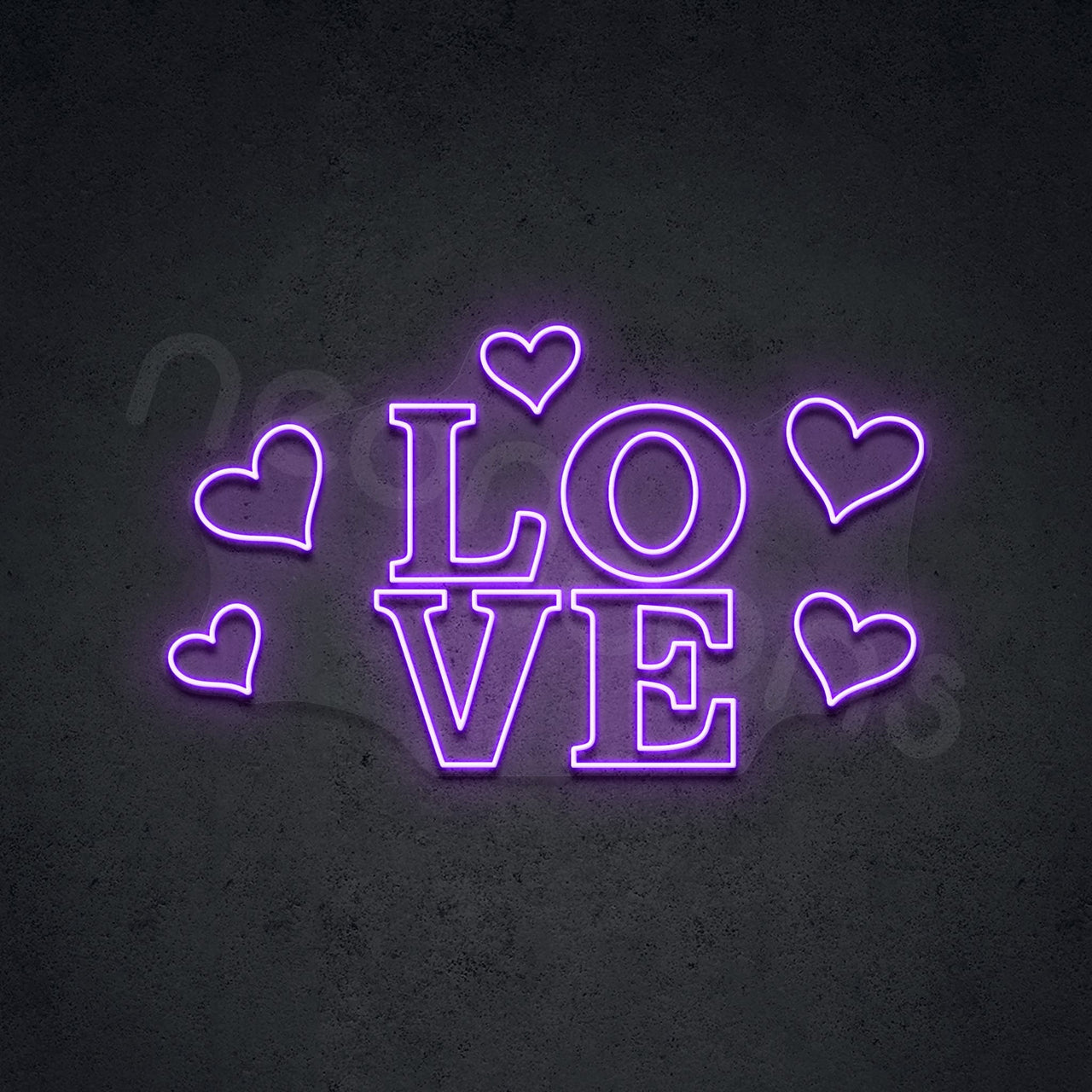 "Heartfelt Glow" Neon Signs by Neon Icons