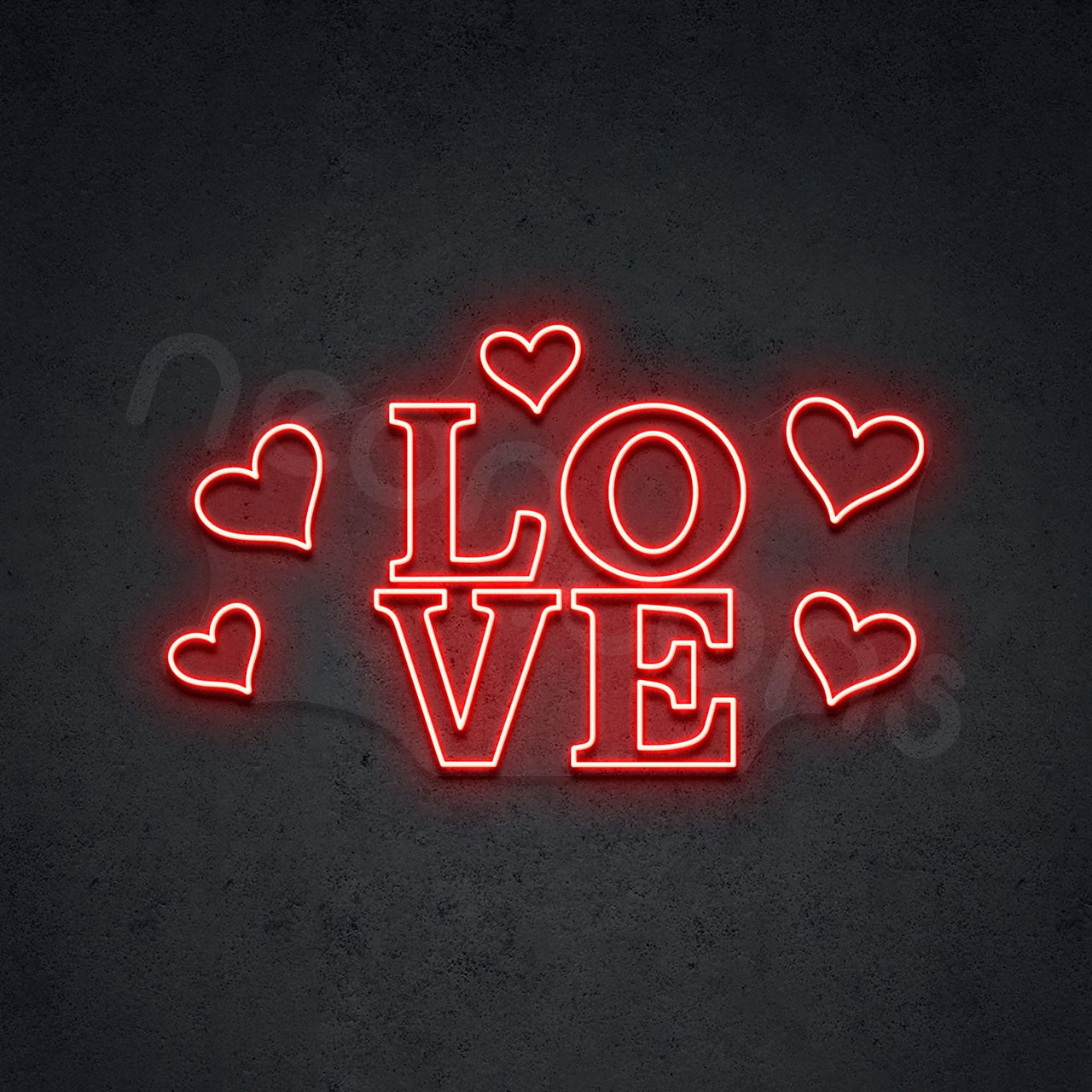 "Heartfelt Glow" Neon Signs by Neon Icons