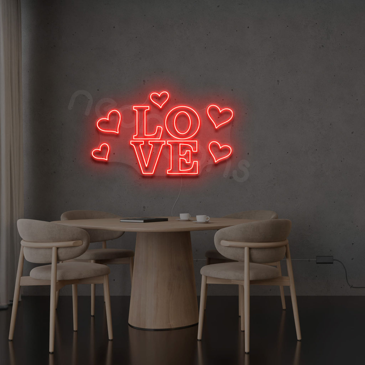 "Heartfelt Glow" Neon Signs by Neon Icons