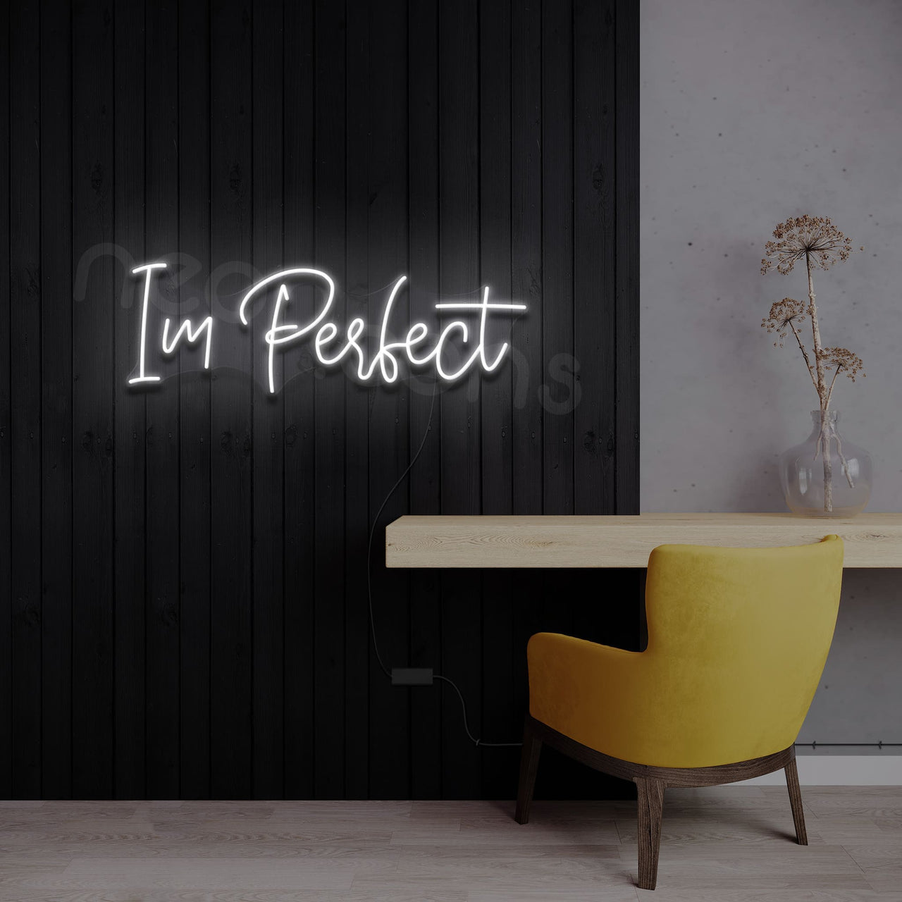 "Im Perfect" Neon Sign by Neon Icons