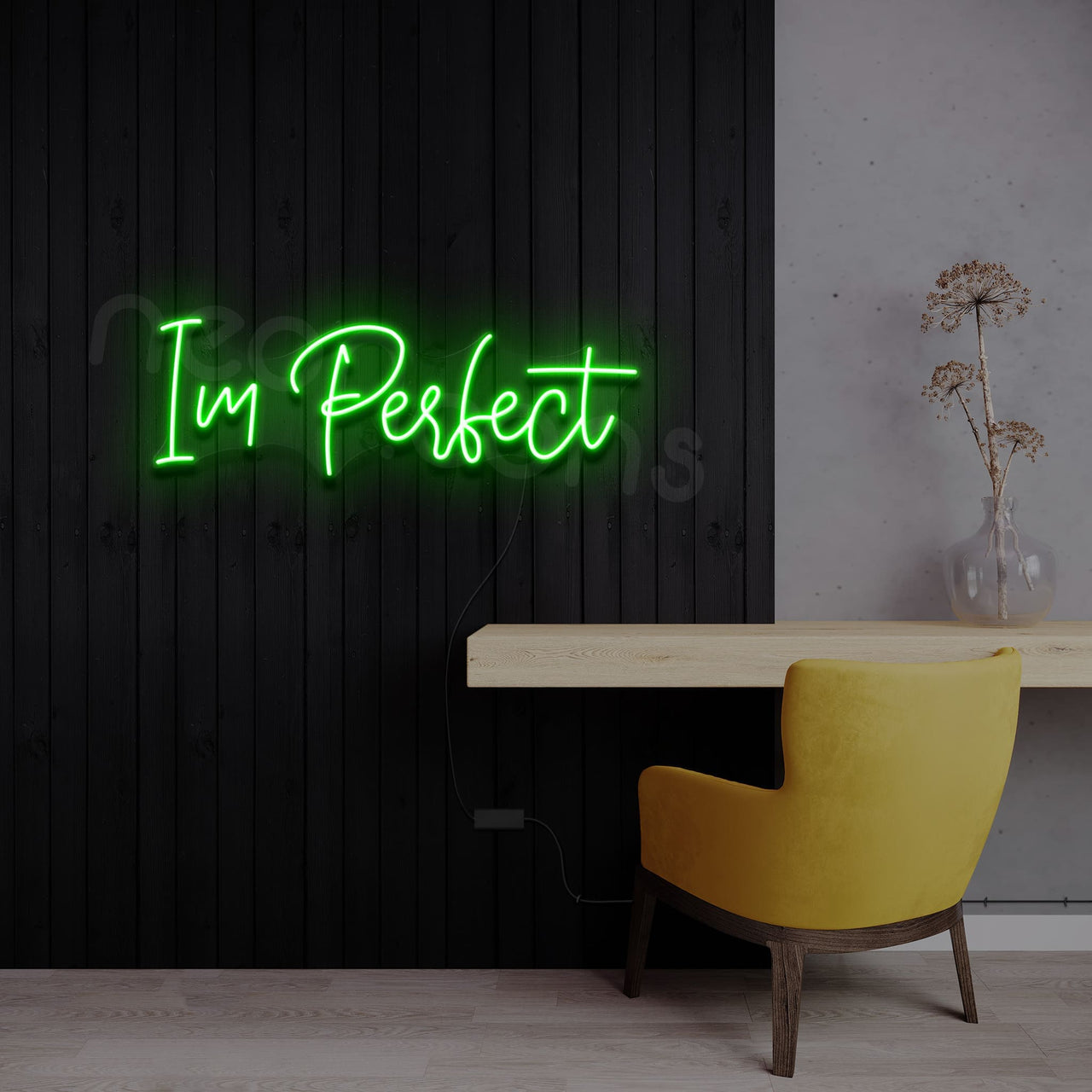 "Im Perfect" Neon Sign by Neon Icons