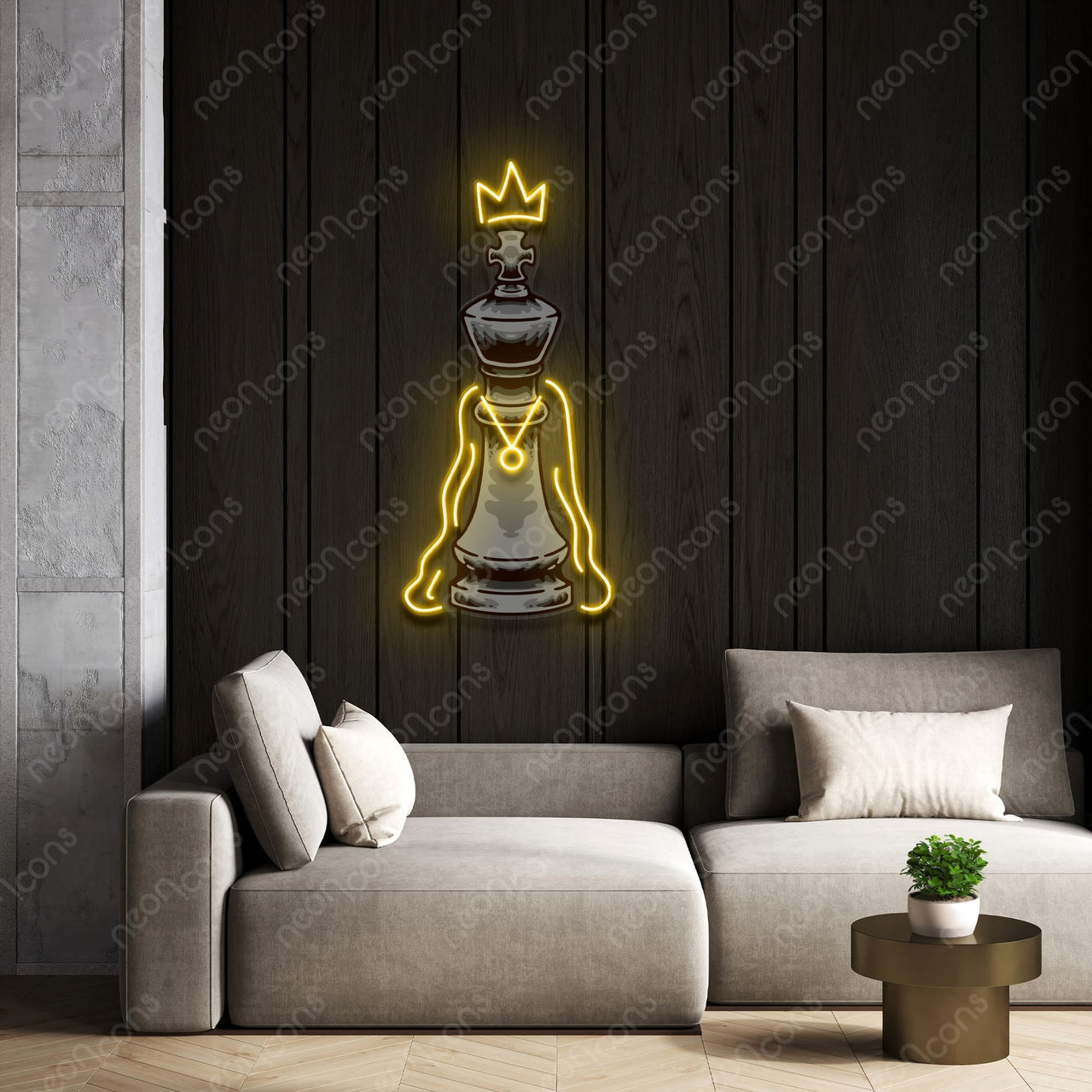 "King of Kings" LED Neon x Print by Neon Icons