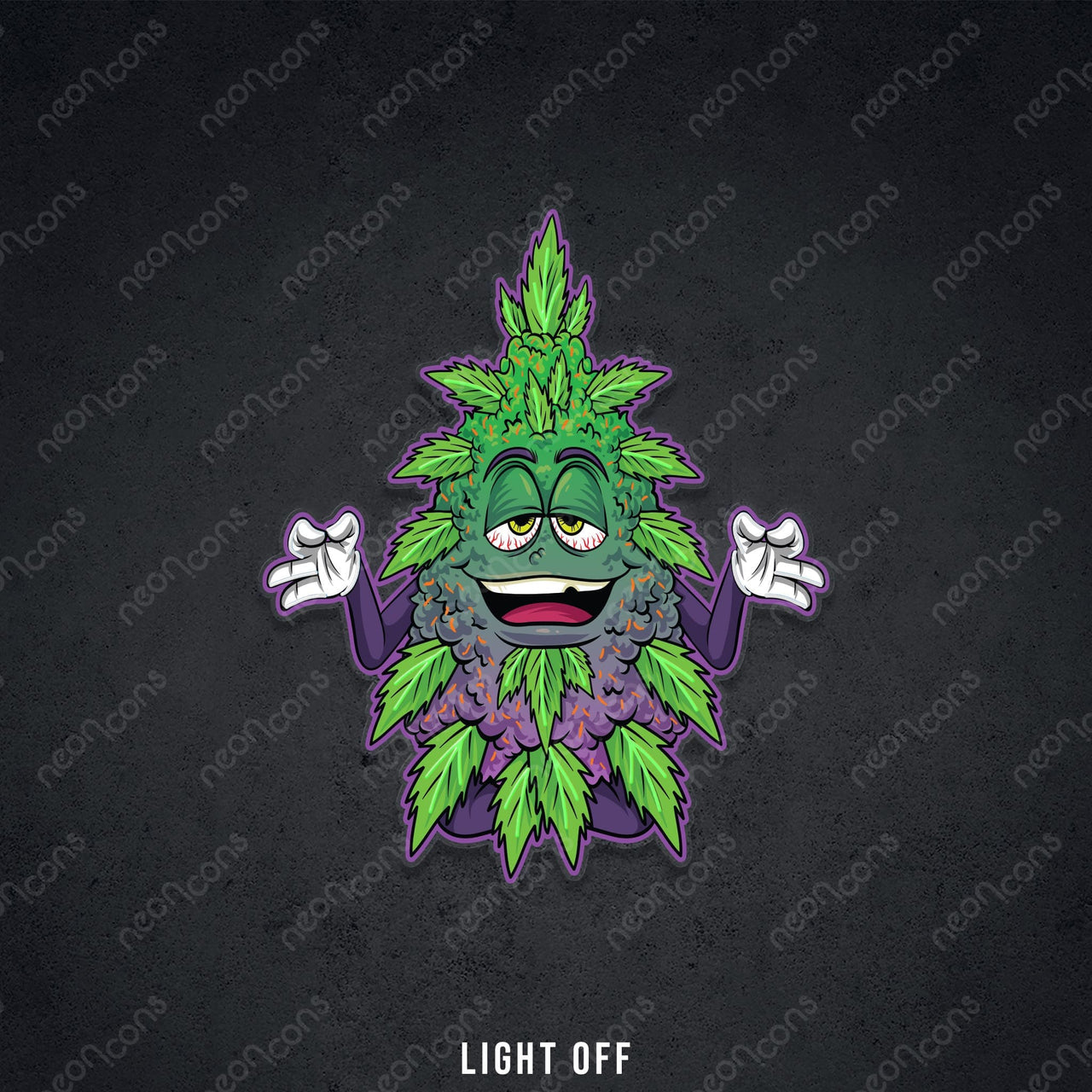 "Kush Bush" LED Neon x Print by Neon Icons