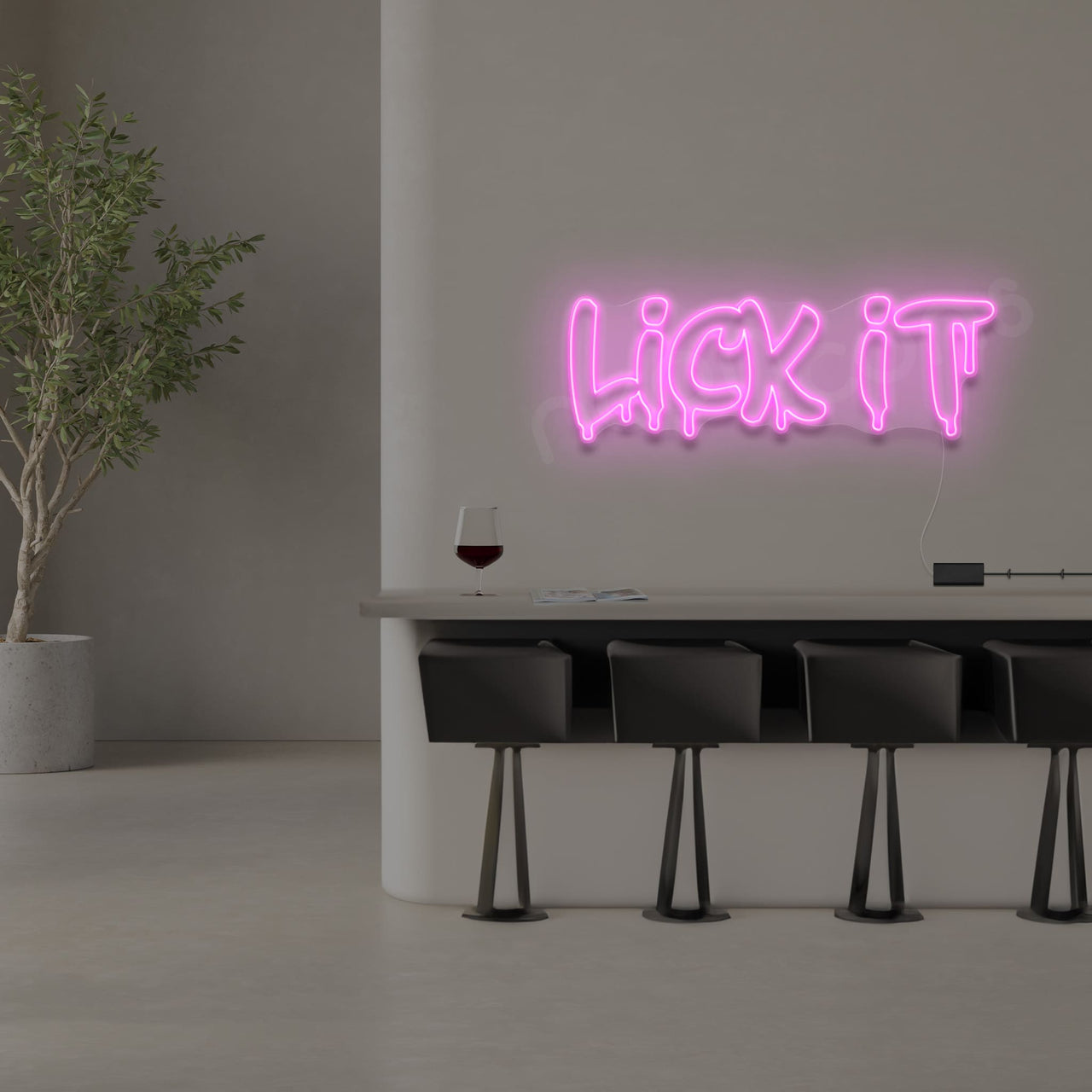 "Lick It" Neon Sign by Neon Icons