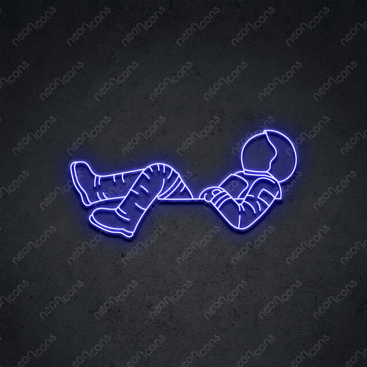 "Lost in Space" LED Neon Sign 60cm (2ft) / Blue / LED Neon by Neon Icons