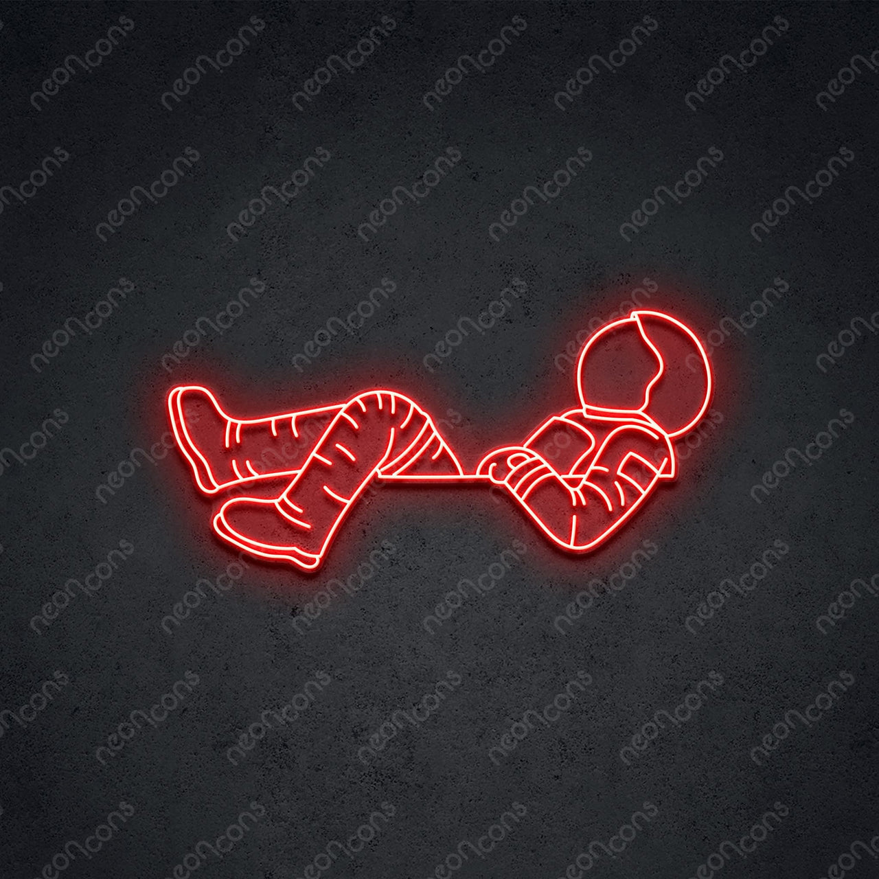 "Lost in Space" LED Neon Sign 60cm (2ft) / Red / LED Neon by Neon Icons