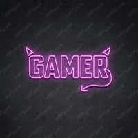 Thumbnail for 'Mischievous Gamer' Neon Sign 45cm (1.5ft) / Pink / LED by Neon Icons
