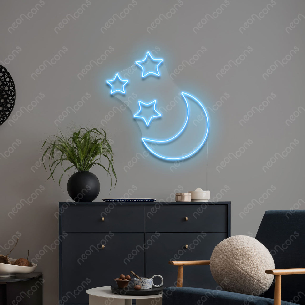 "Moongazing" LED Neon by Neon Icons