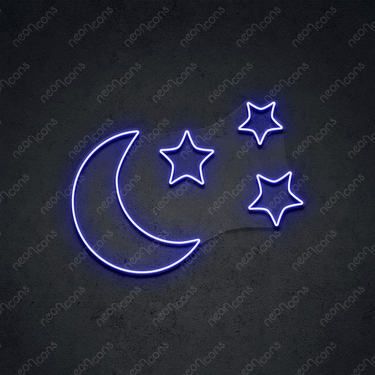 "Moongazing" LED Neon 45cm (1.5ft) / Blue / LED Neon by Neon Icons