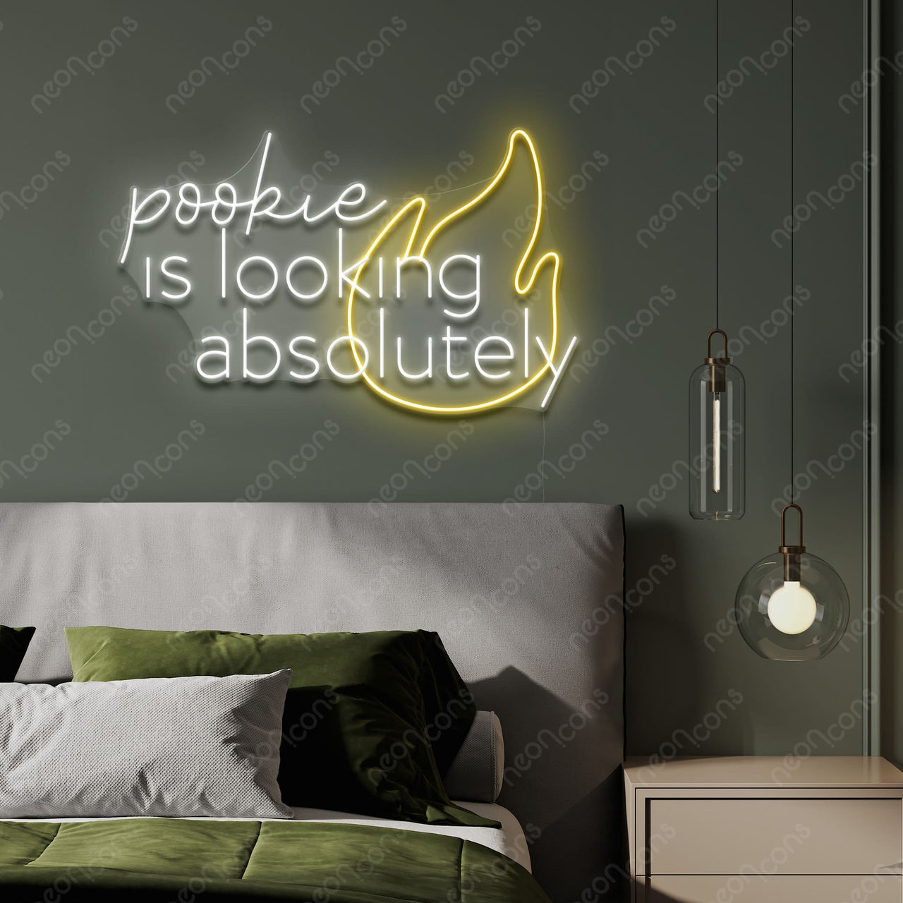 "Pookie Is Fire" LED Neon by Neon Icons