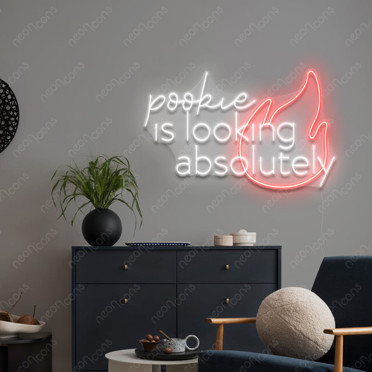 "Pookie Is Fire" LED Neon by Neon Icons