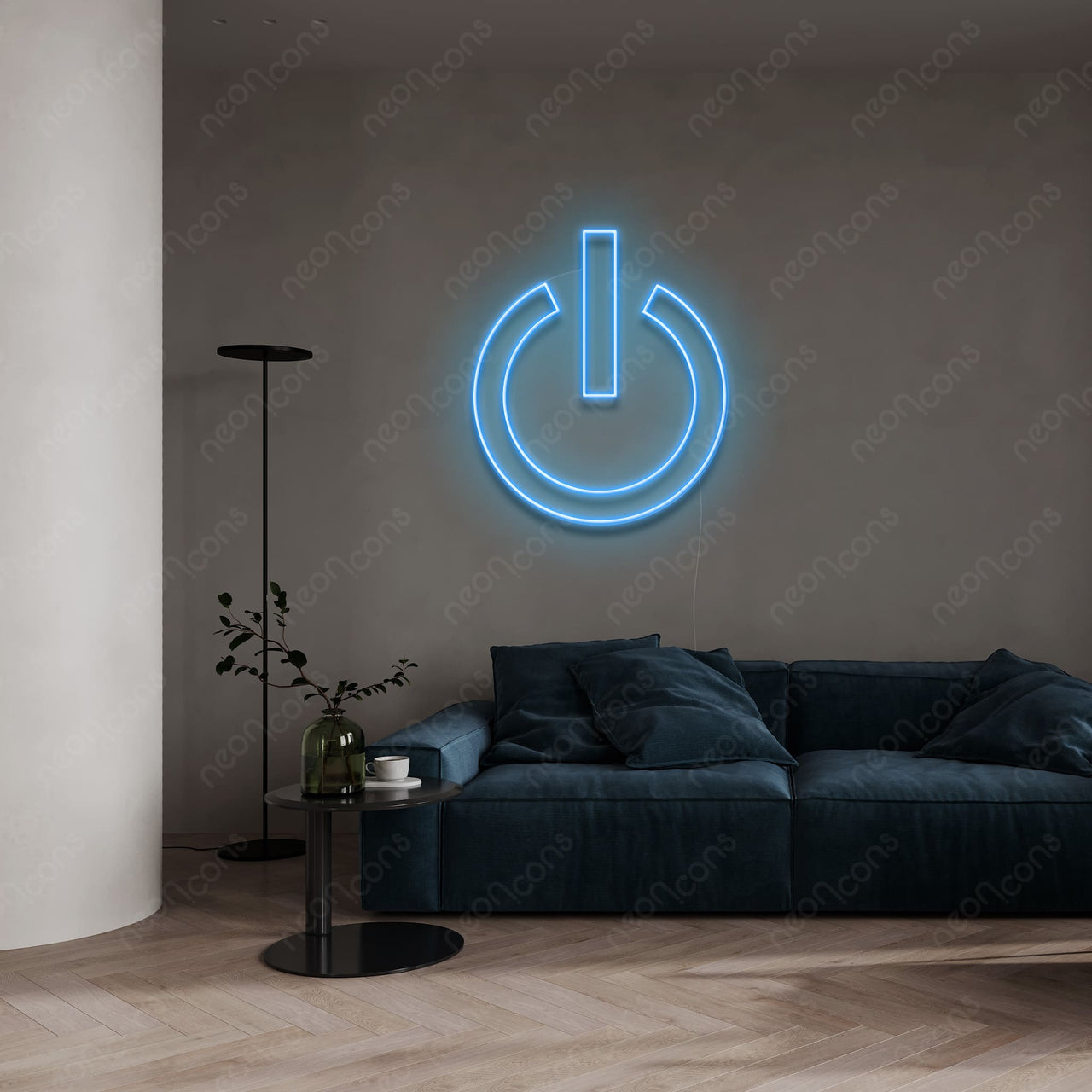 "Power Button" LED Neon by Neon Icons